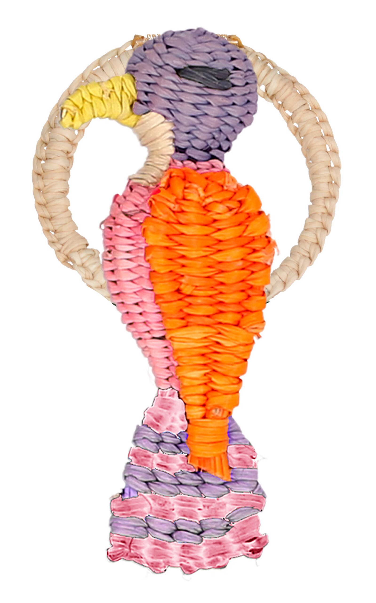 Mercedes Salazar Purple Bird Napkin Ring - Multi