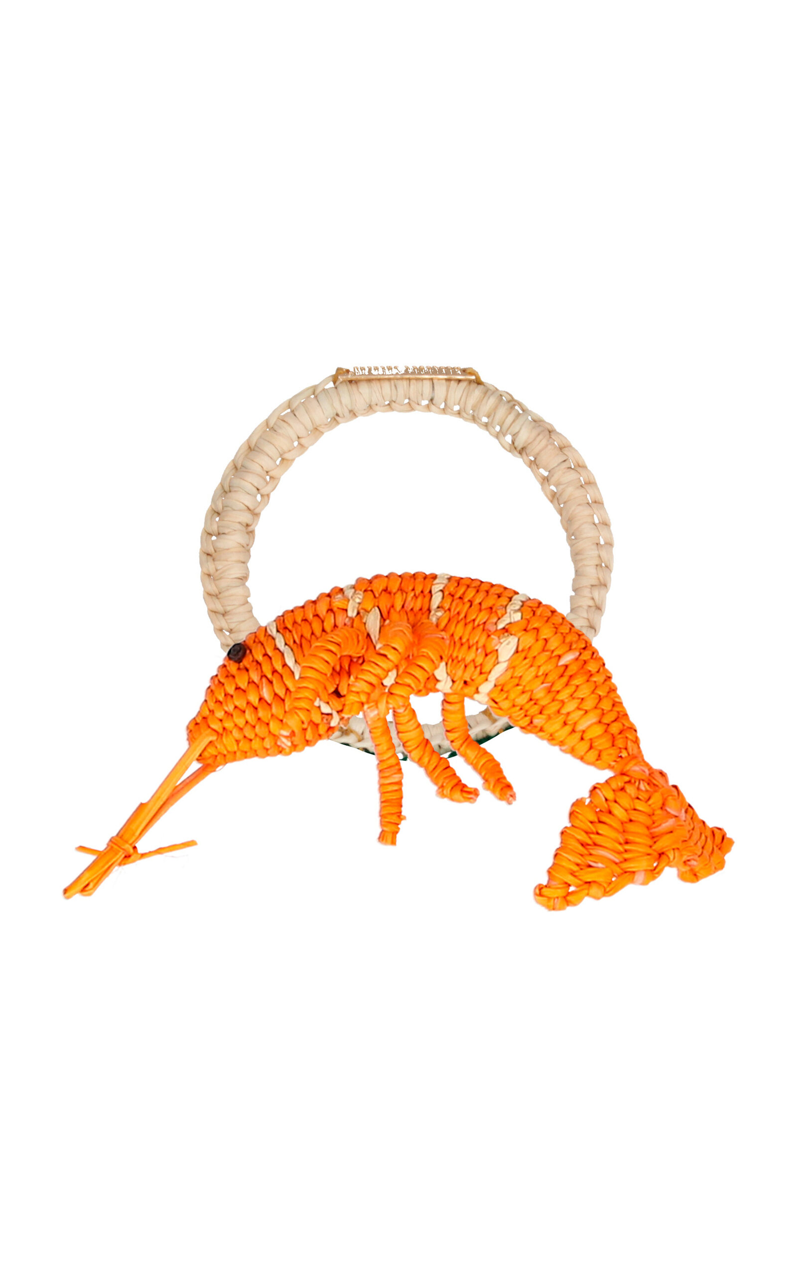 Mercedes Salazar Shrimp Napkin Ring In Orange