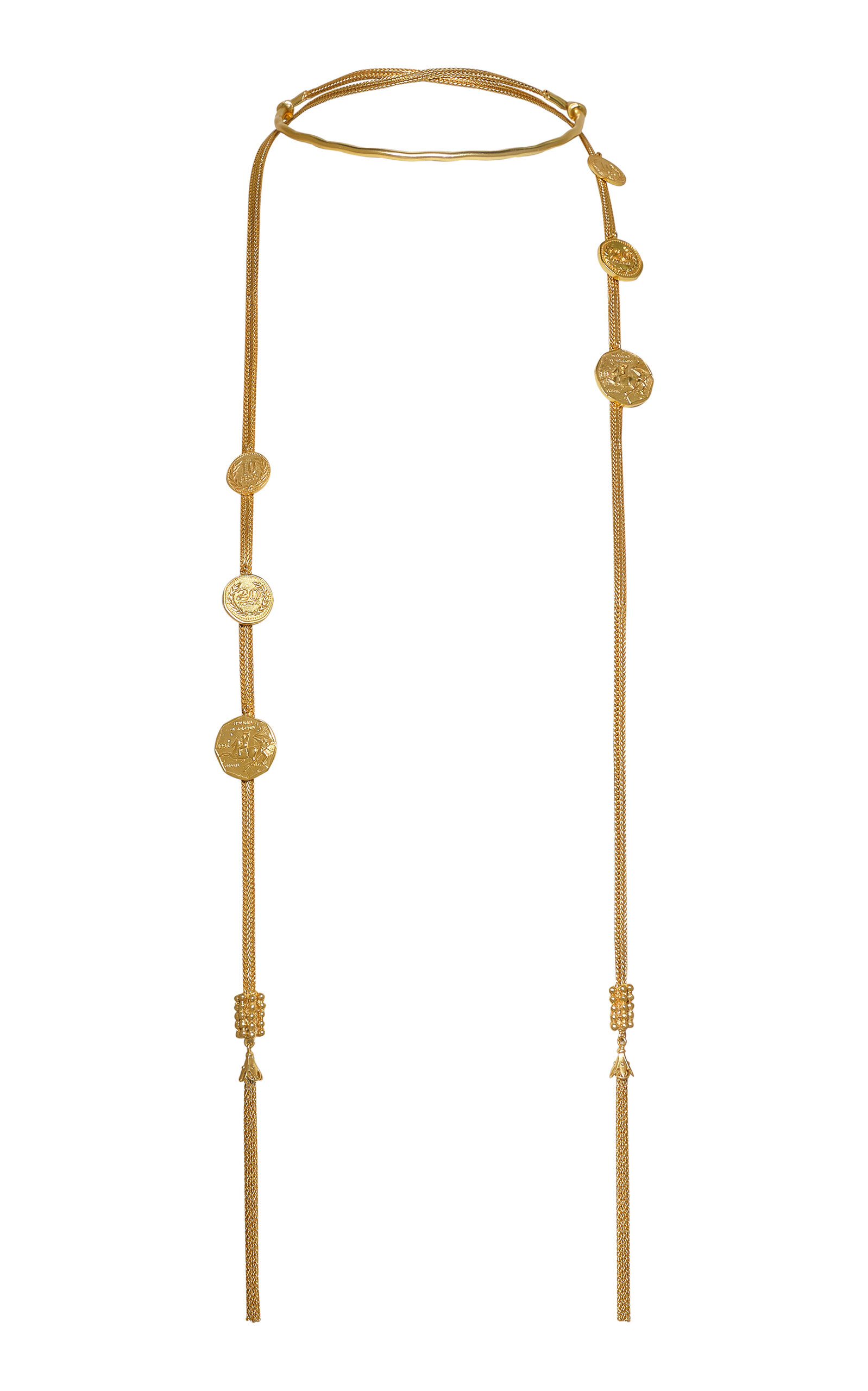 Johanna Ortiz Gold Tides Of Sound Necklace In Gold