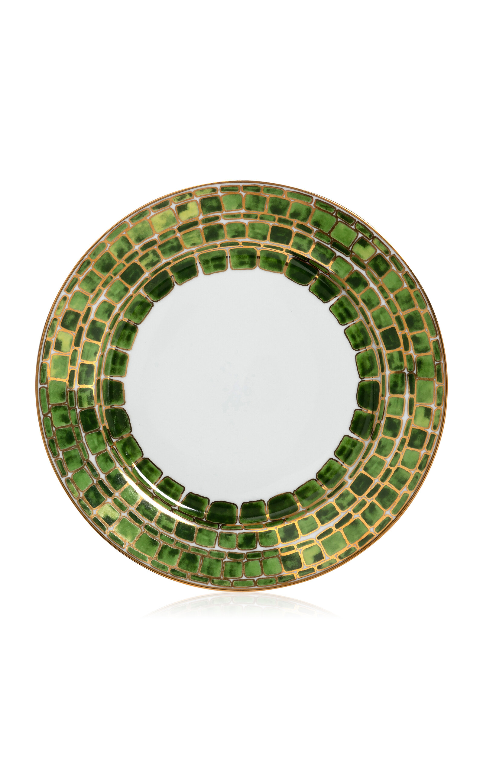 Tania Bulhoes Gold-Detailed Porcelain Dinner Plate - Multi