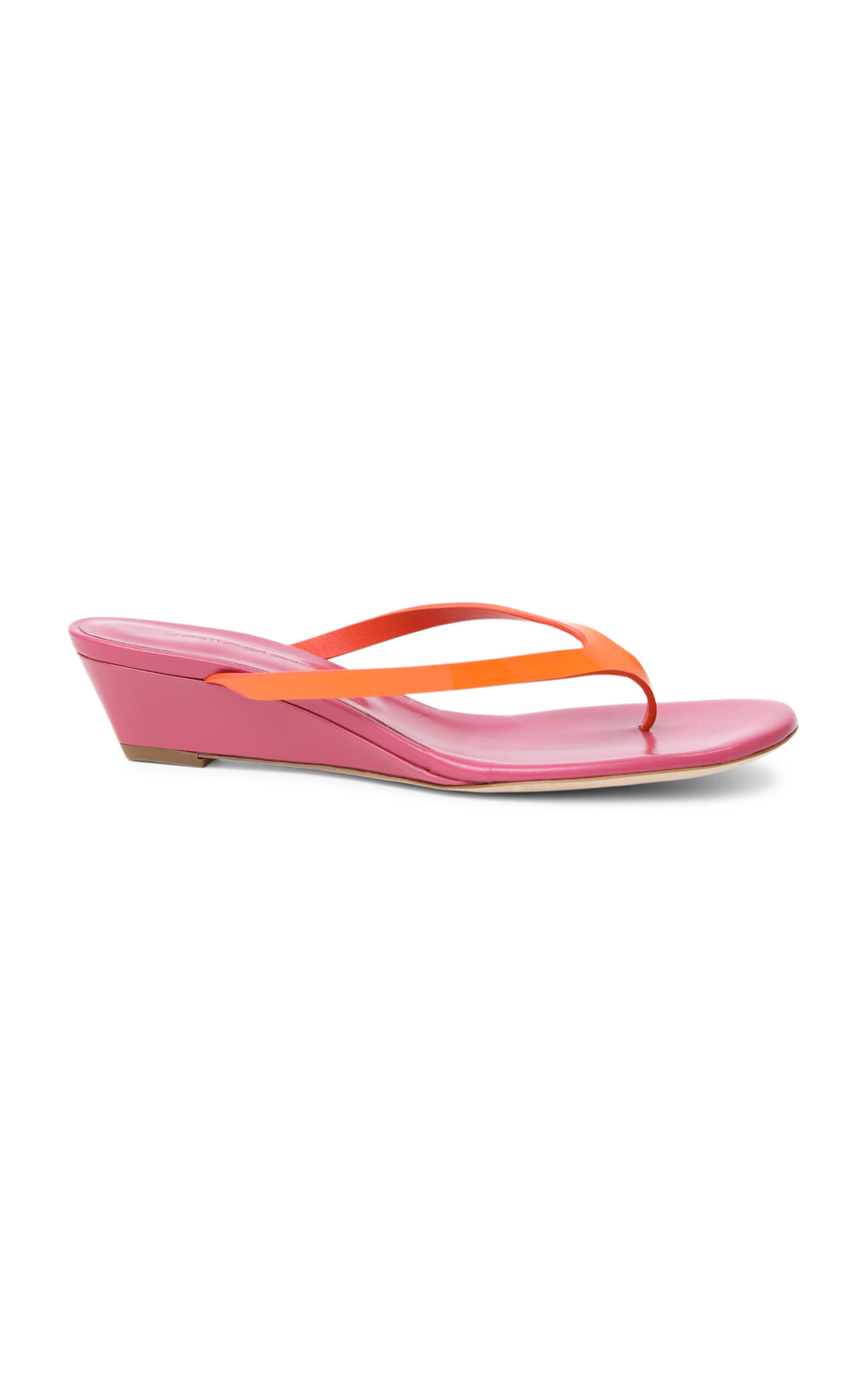 Christopher Esber Scala Leather Wedge Sandals - Moda Operandi
