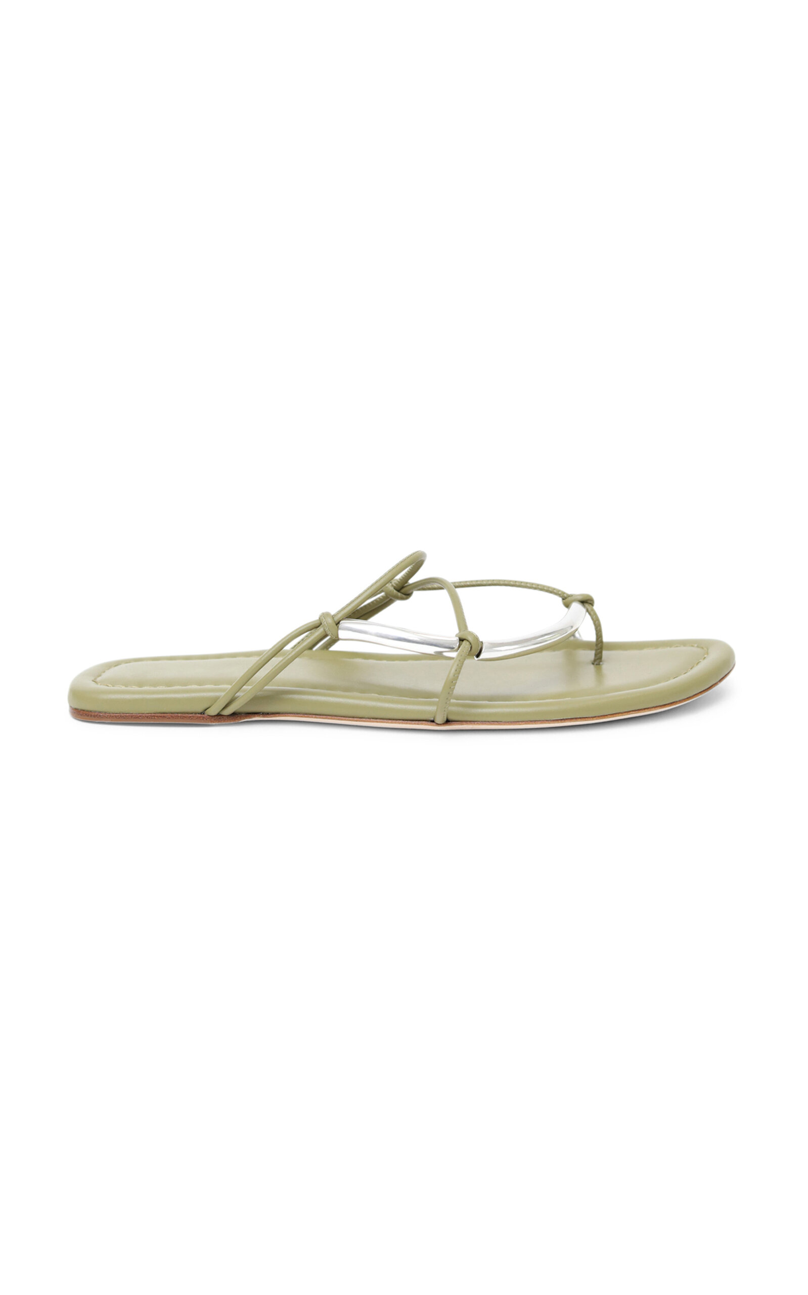 Christopher Esber Molten Flat In Green