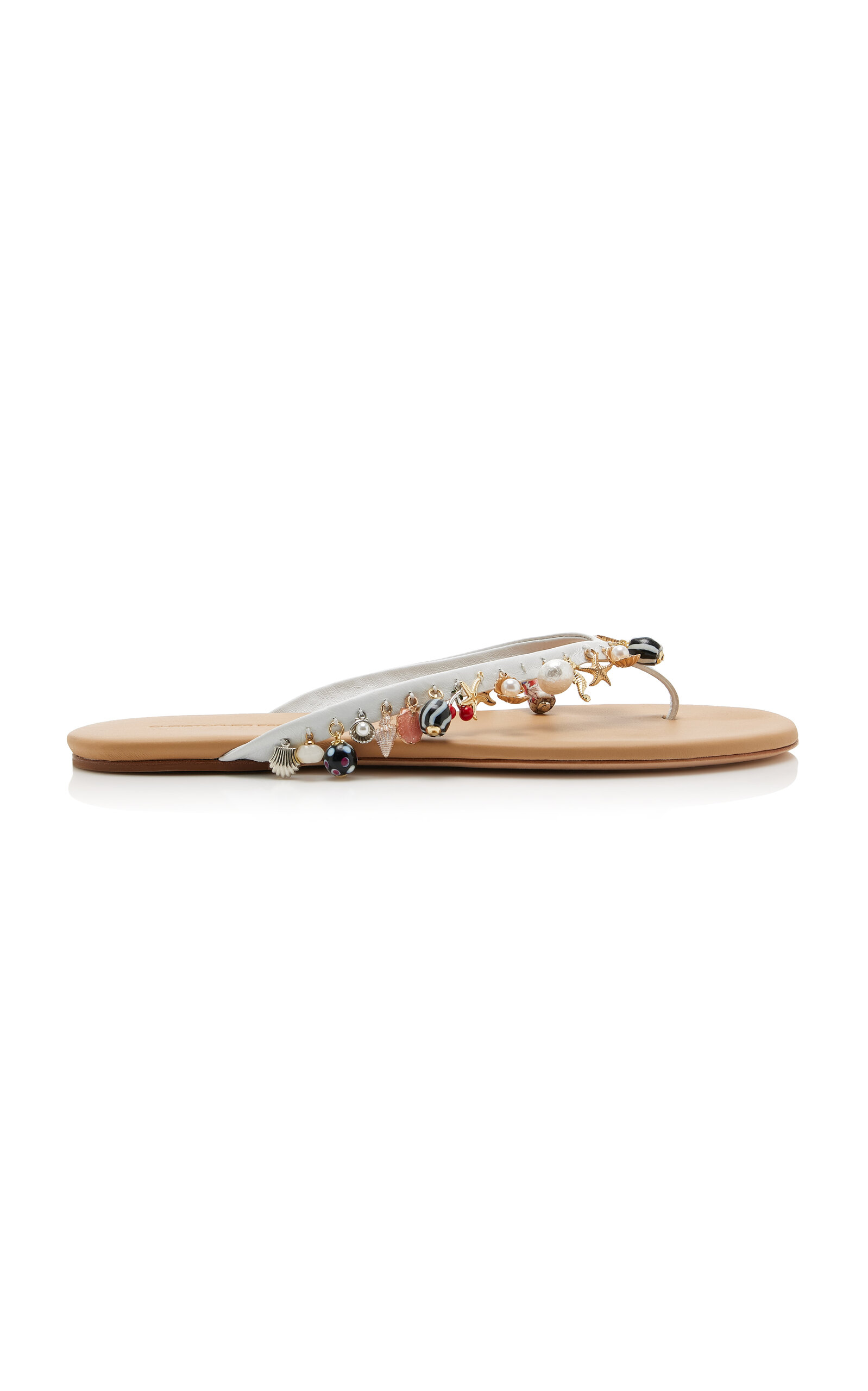 Christopher Esber Memento Leather Flip Flop Sandals