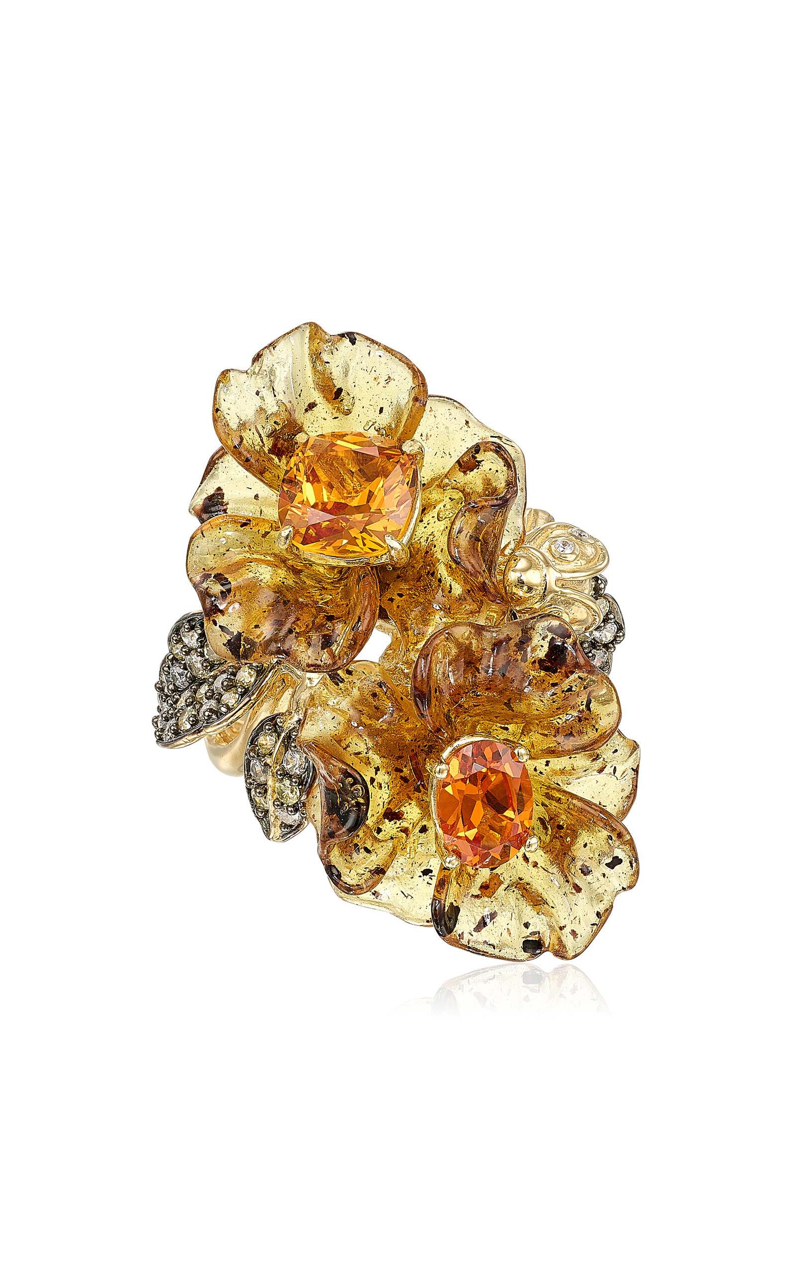 Anabela Chan 18k Yellow Gold Vermeil Amber Garden Ring