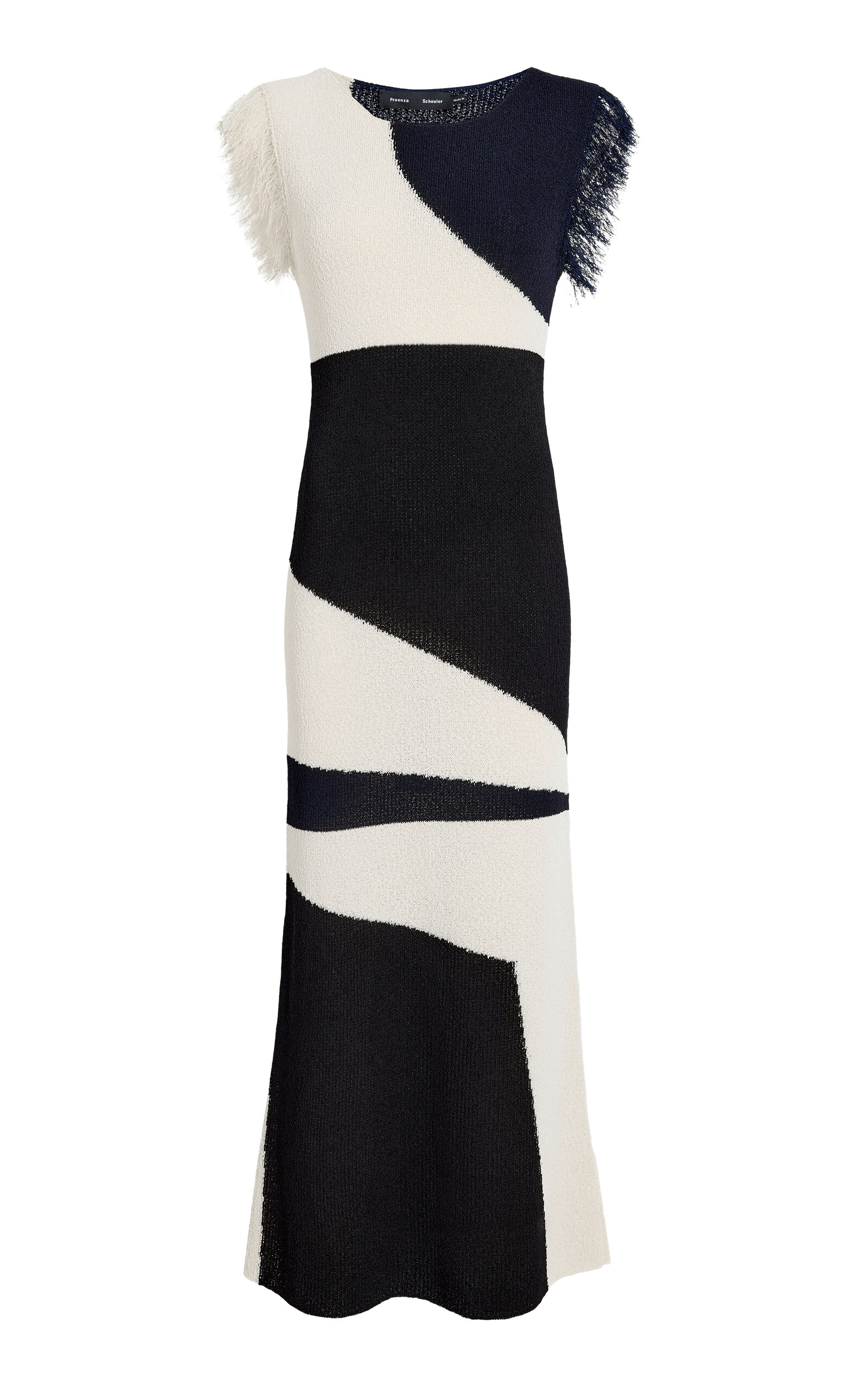 Proenza Schouler Saskia Fringed Intarsia-Knit Dress | Thumbnail 6