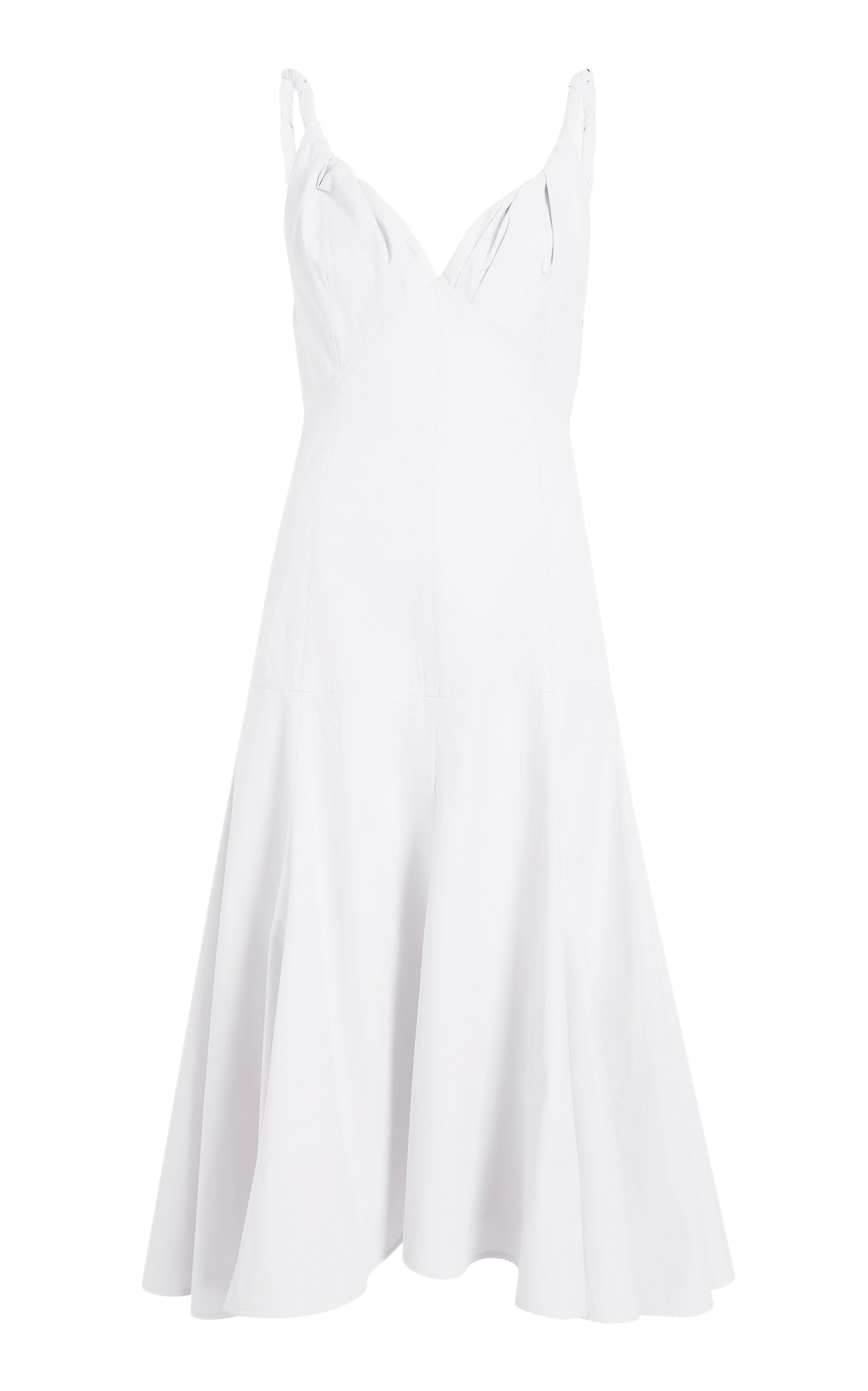 Proenza Schouler Leo Twisted Cotton Midi Dress