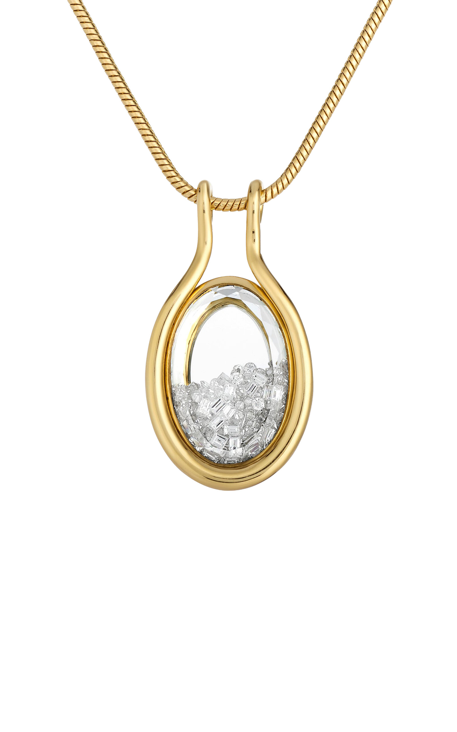 Moritz Glik - Cascavel 18K Yellow Gold and Diamond Necklace - Gold - OS - Moda Operandi - Gifts For Her