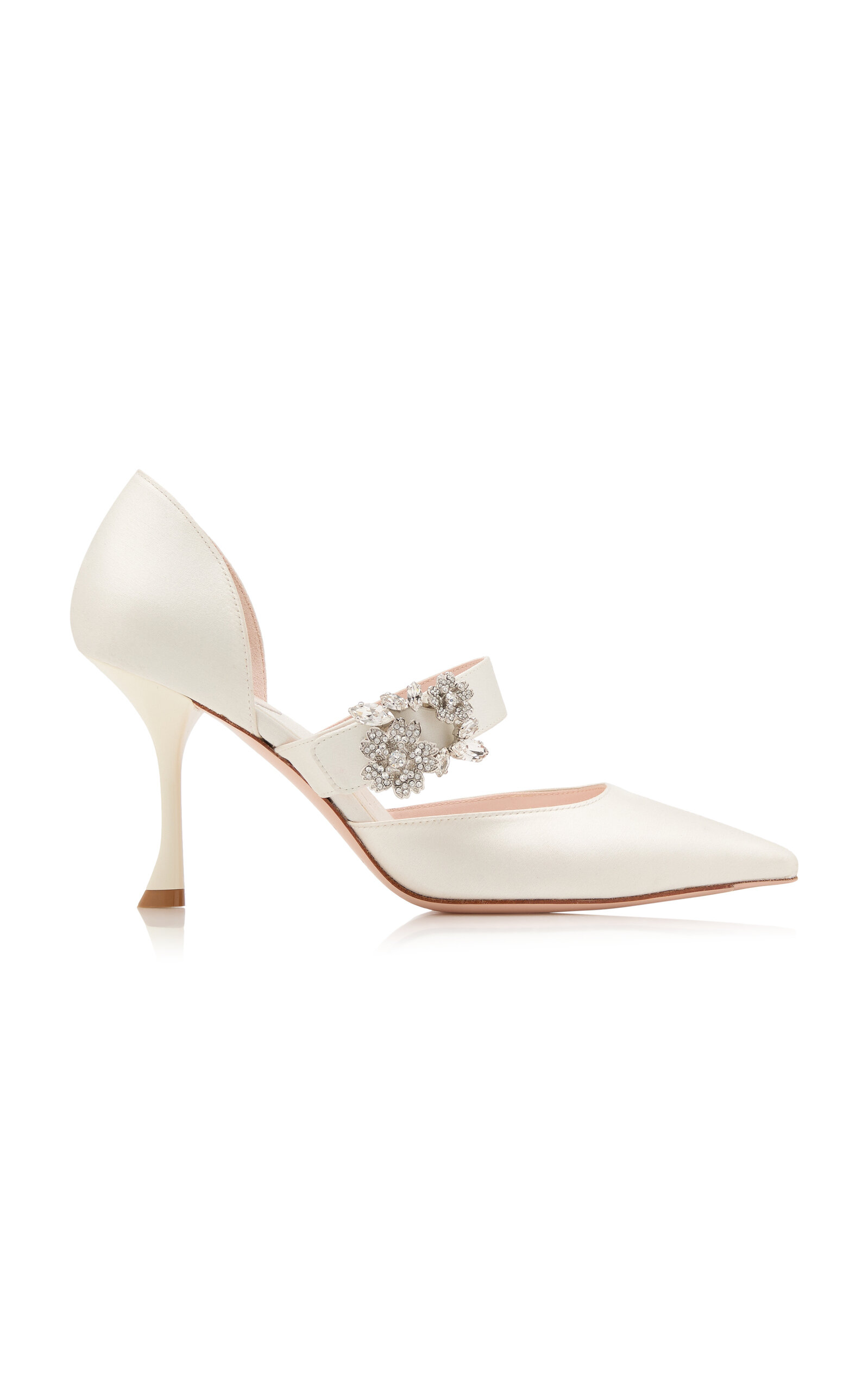Roger Vivier Mini Bouquet Babies Dorsay Pumps In White