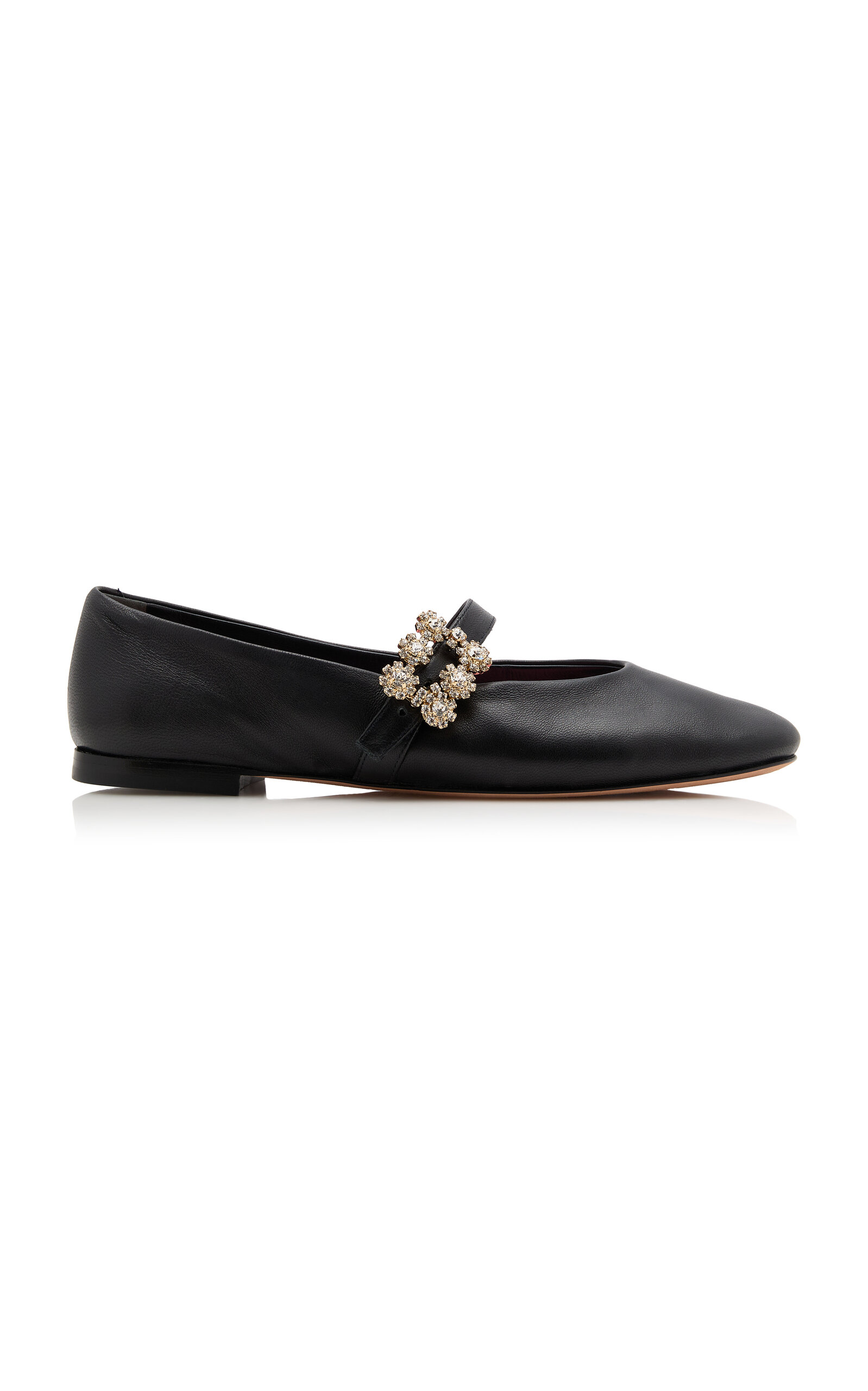 Roger Vivier Roundytoe Mini Flowers Babies Flats - Black - IT 39.5