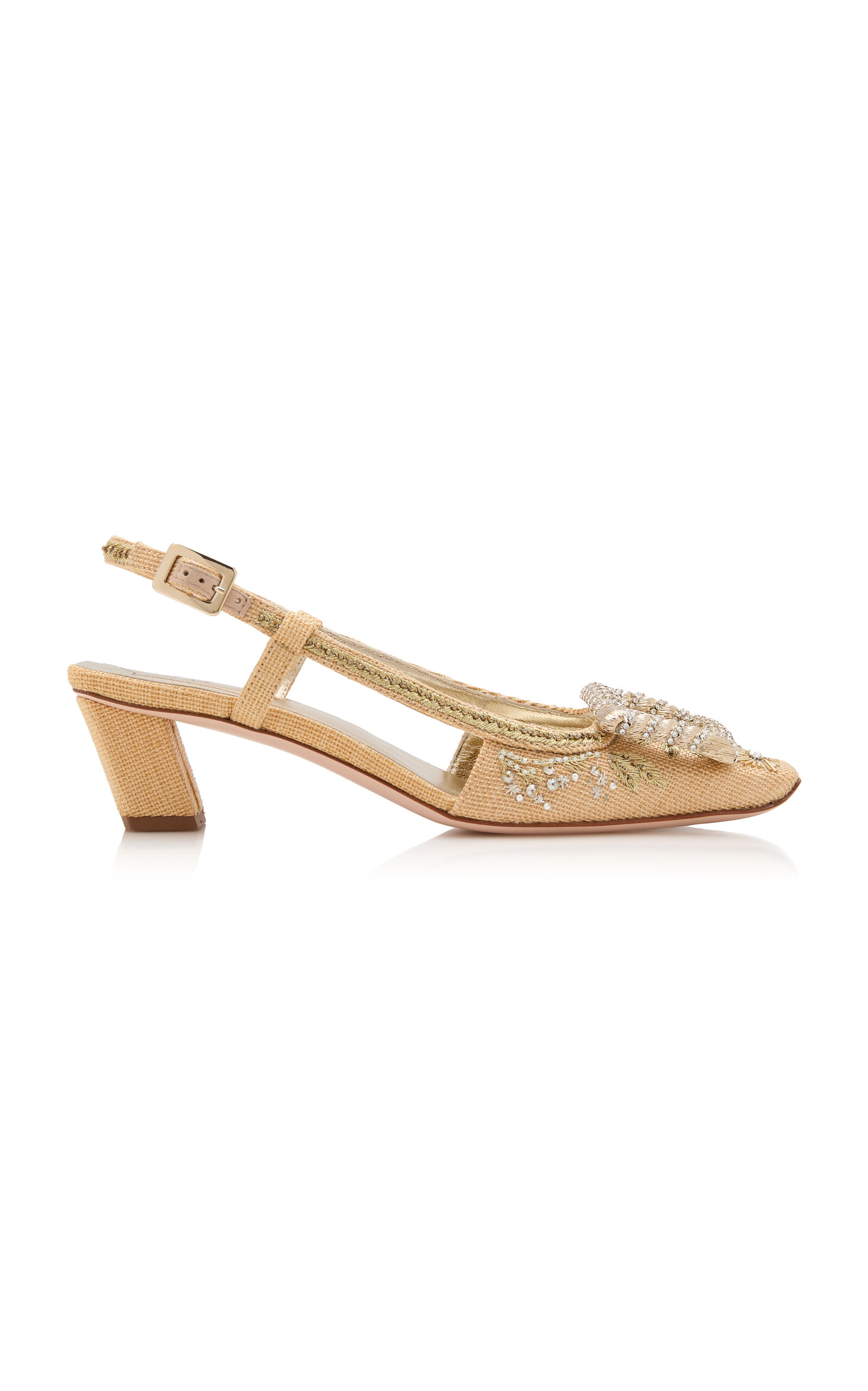 Roger Vivier Ramage Slingbacks - Gold