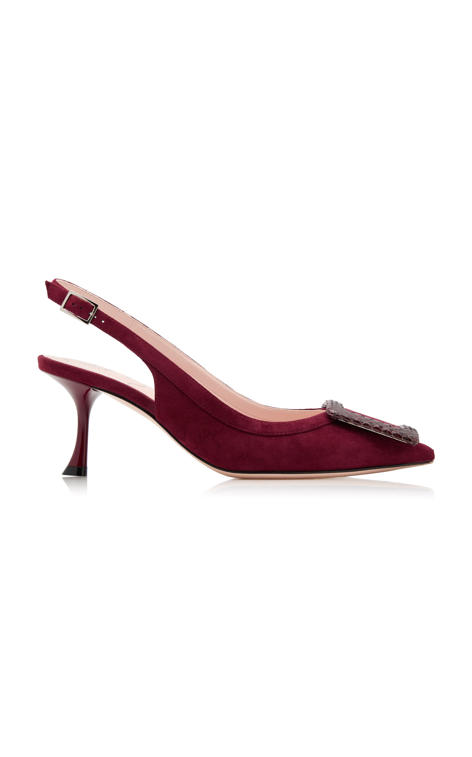 Roger Vivier Viv In The City Slingbacks - Burgundy