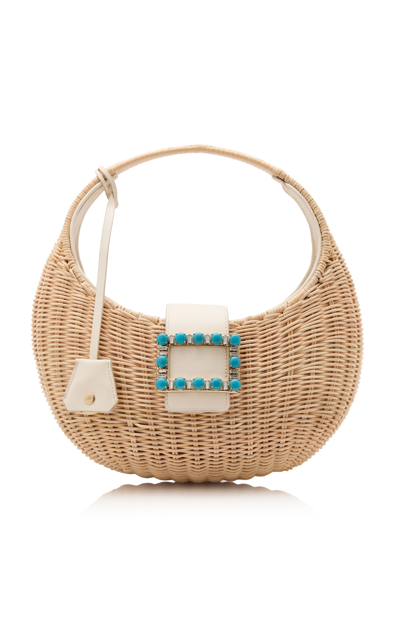 Roger Vivier Belle Vivier Wicker Panier Bag