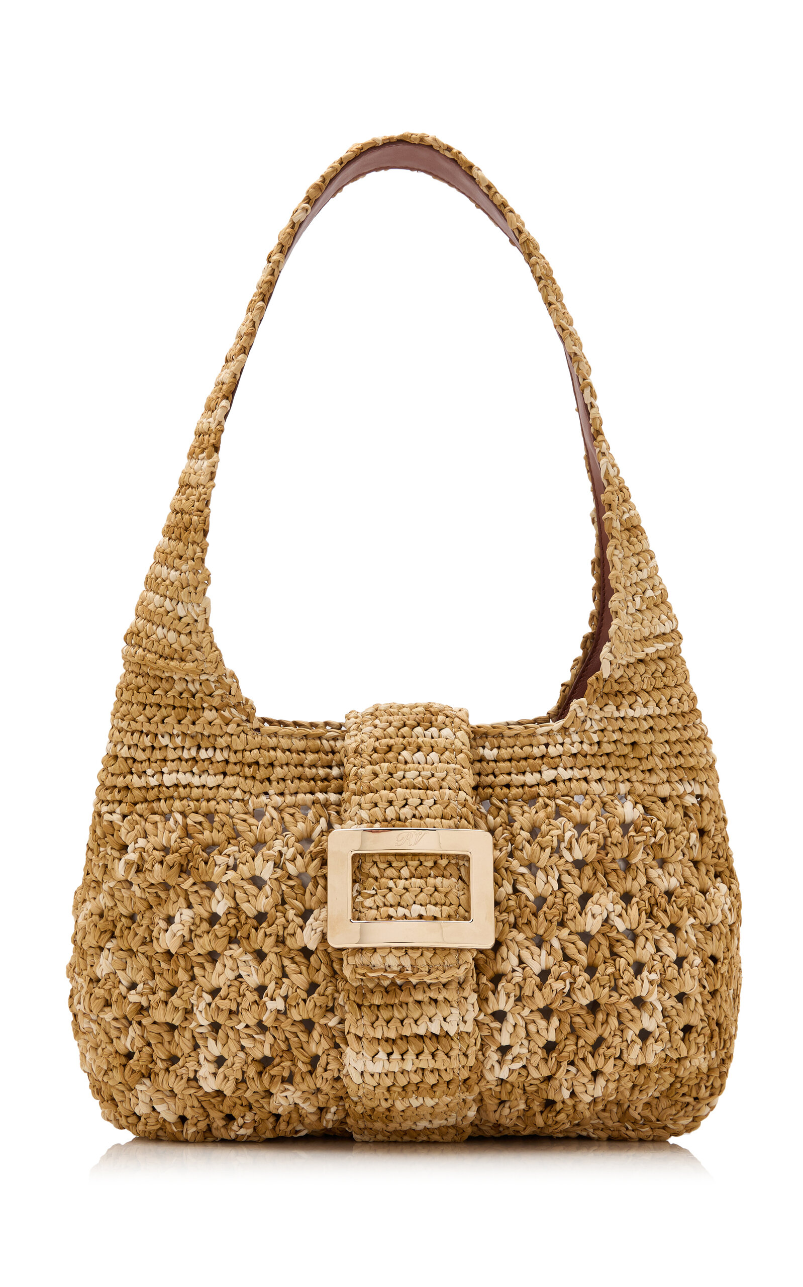Roger Vivier Belle Vivier Hobo Crochet Small Bag - Neutral - OS