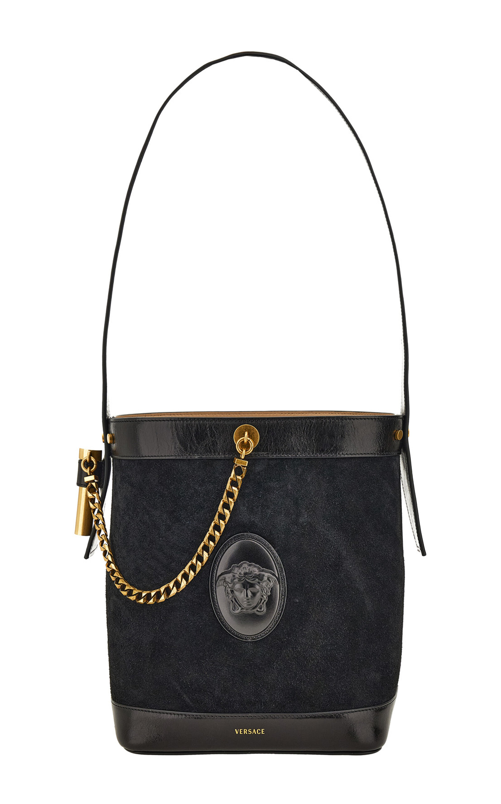 Versace Small Bucket Bag - Black - OS