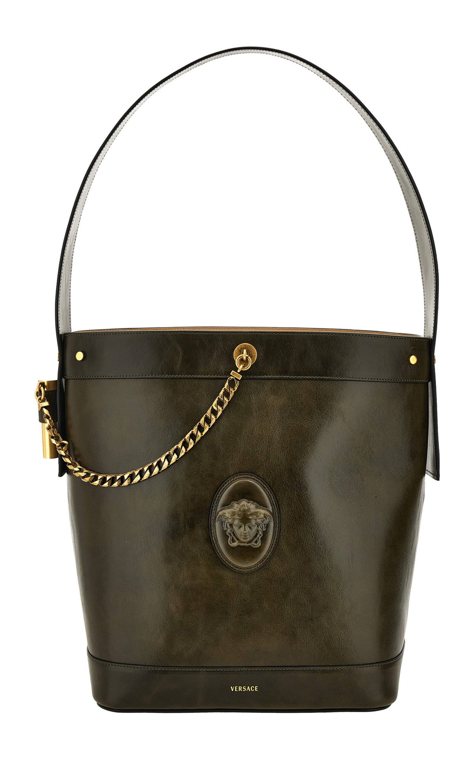 Versace Large Bucket Bag - Brown - OS