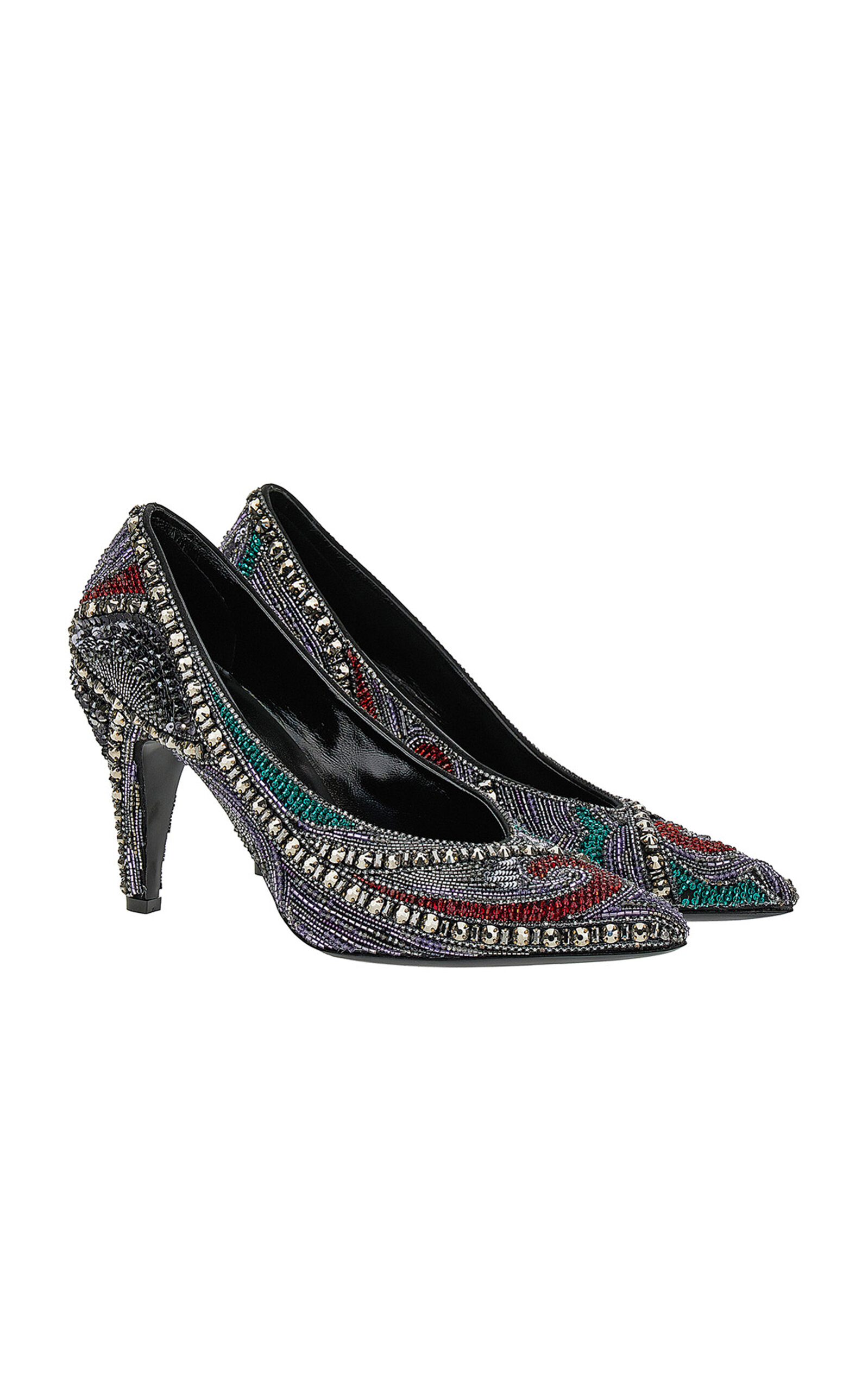Versace Embellished Pump - Black - IT 37.5