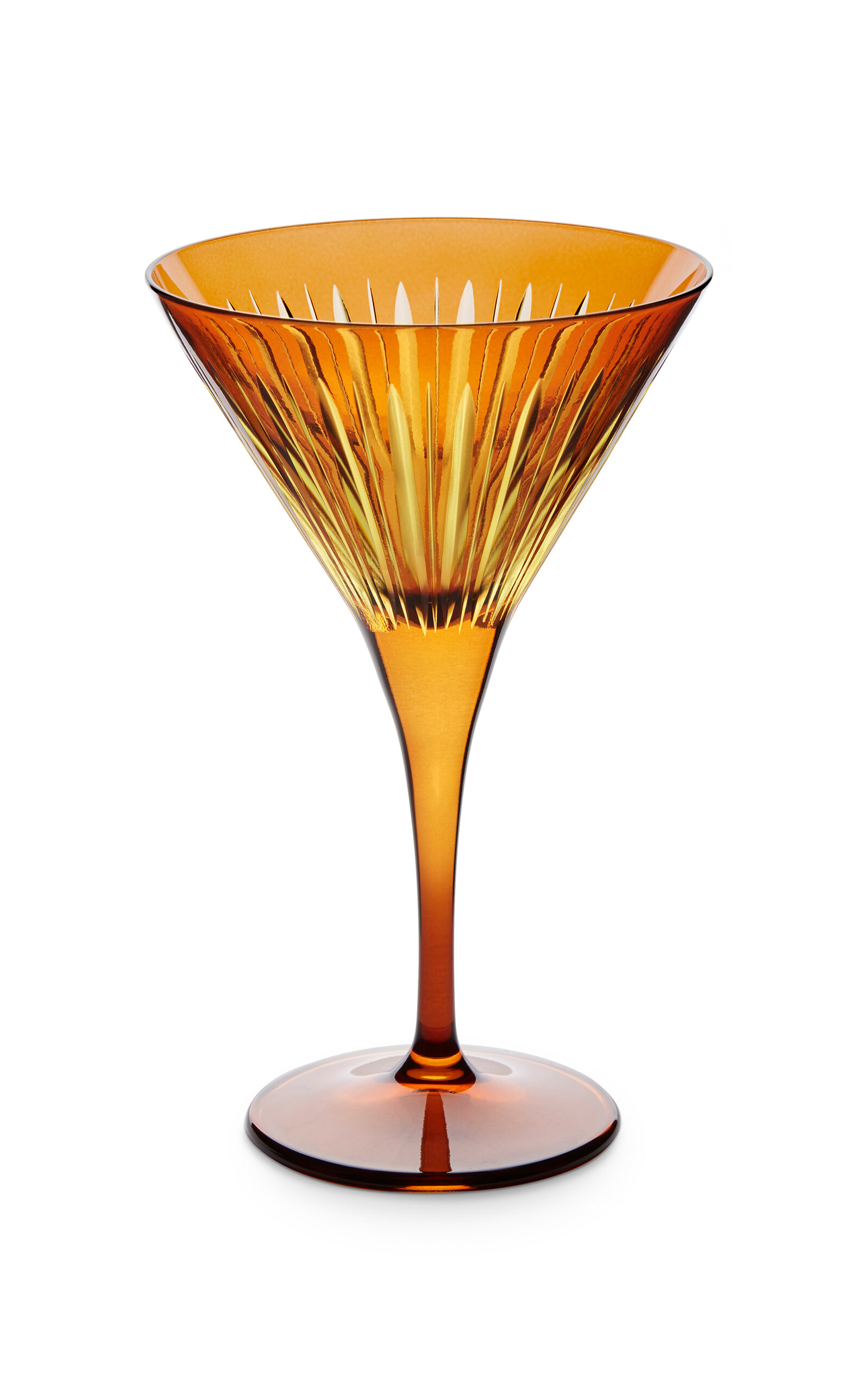 L'Objet Prism Martini Glasses (Set Of 4) - Amber/Honey - N/a
