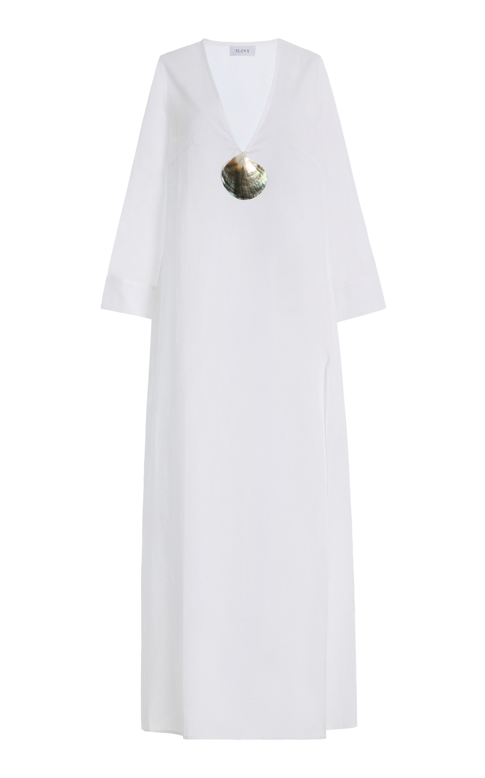SLOAN Exclusive Shell-Detailed Cotton Voile Maxi Kaftan Dress | Thumbnail 7 SLOAN Exclusive Shell-Detailed Cotton Voile Maxi Kaftan Dress | Thumbnail 7