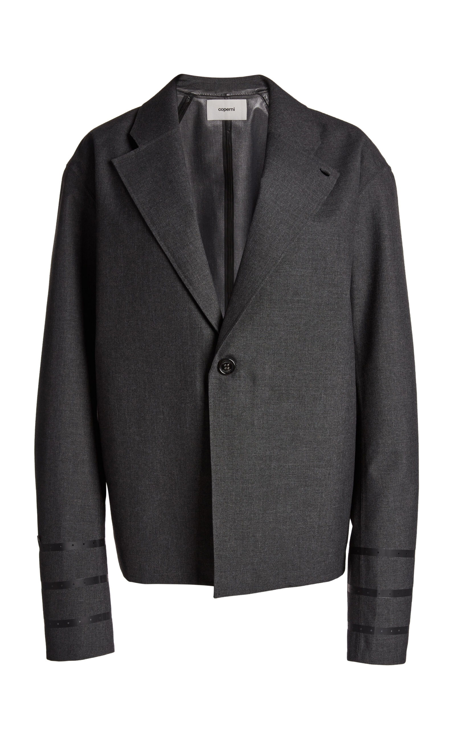 Coperni Technical Tailored Jacket In Gray