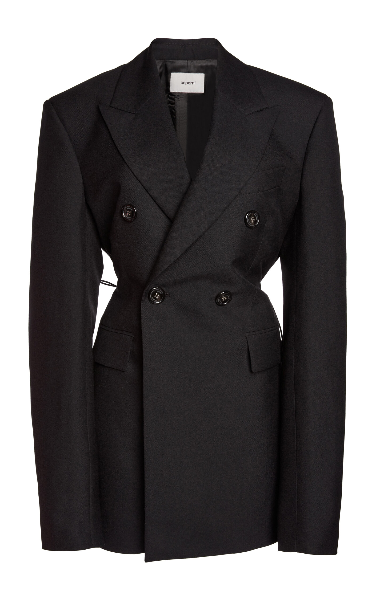 Coperni Boxy Wool Blazer In Black