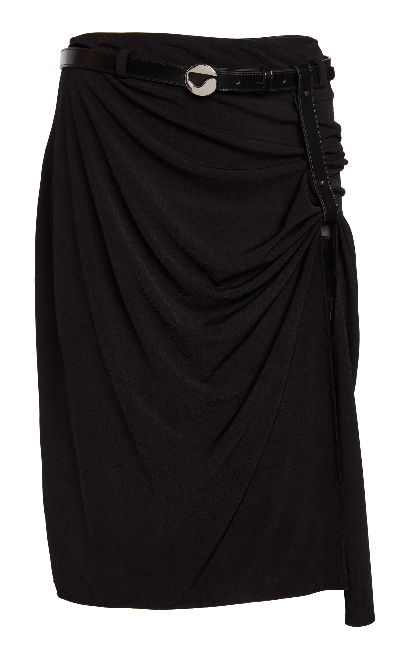Coperni Draped Suspended Skirt In Black