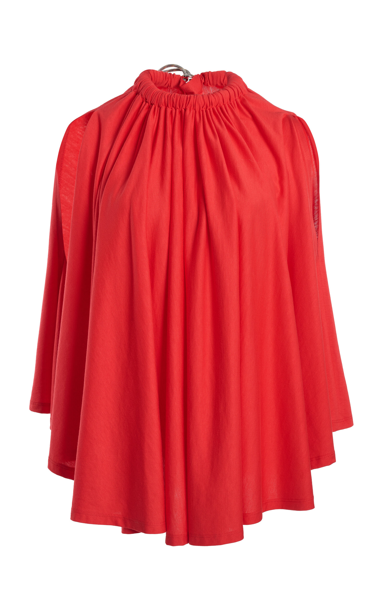 Coperni Pleated Circle Top In Red