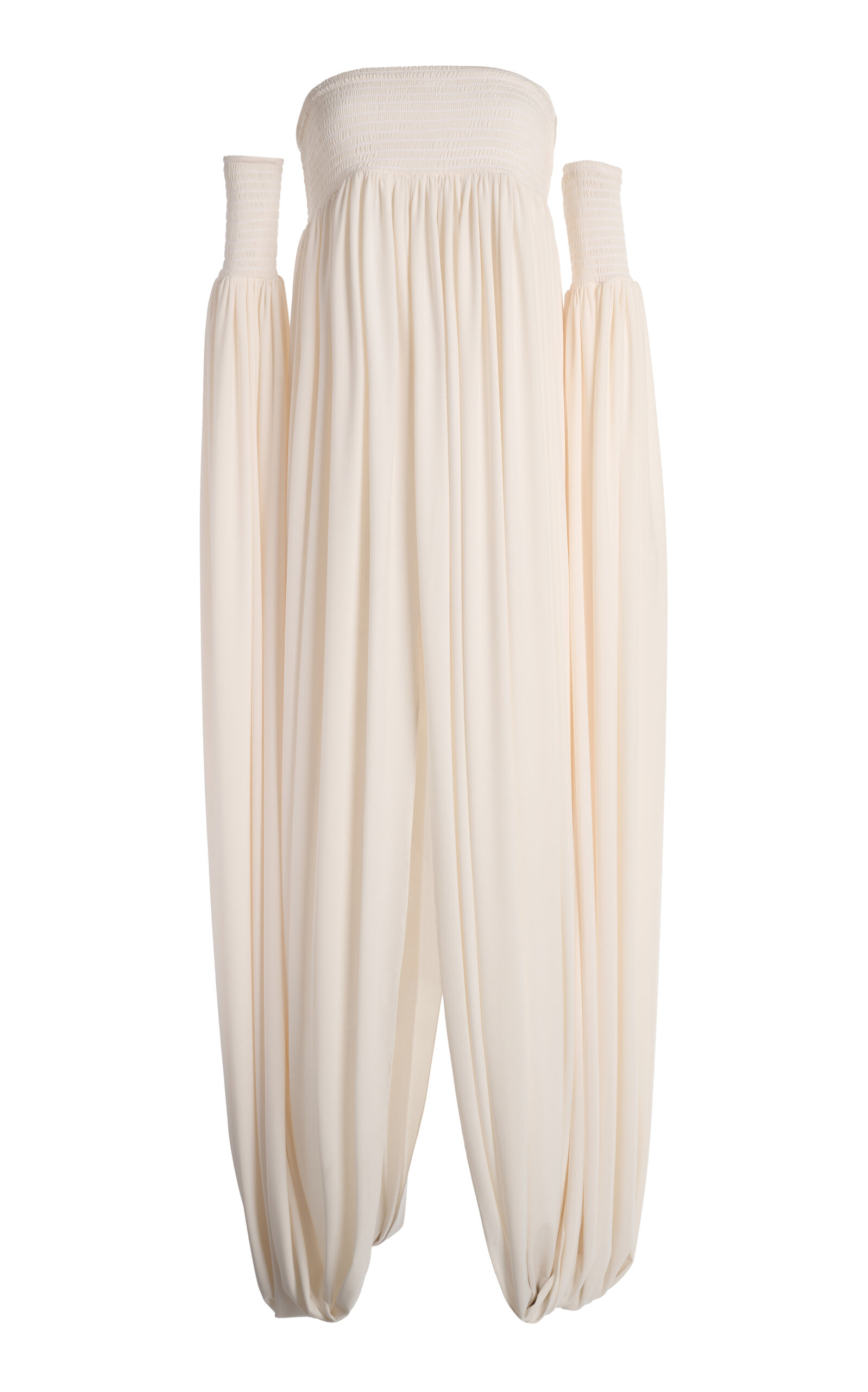 Coperni All-in-one Smock Maxi Dress In White