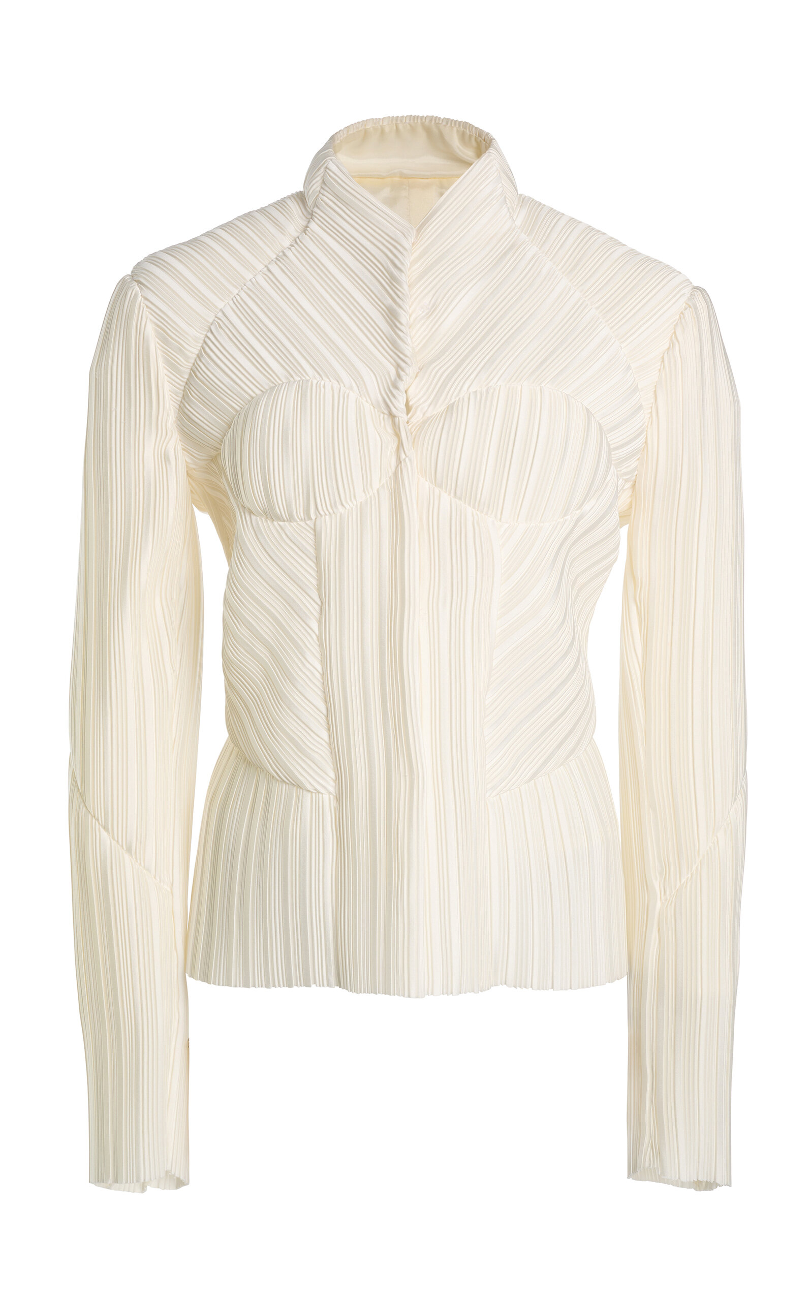 Coperni Pleated Jacket In White