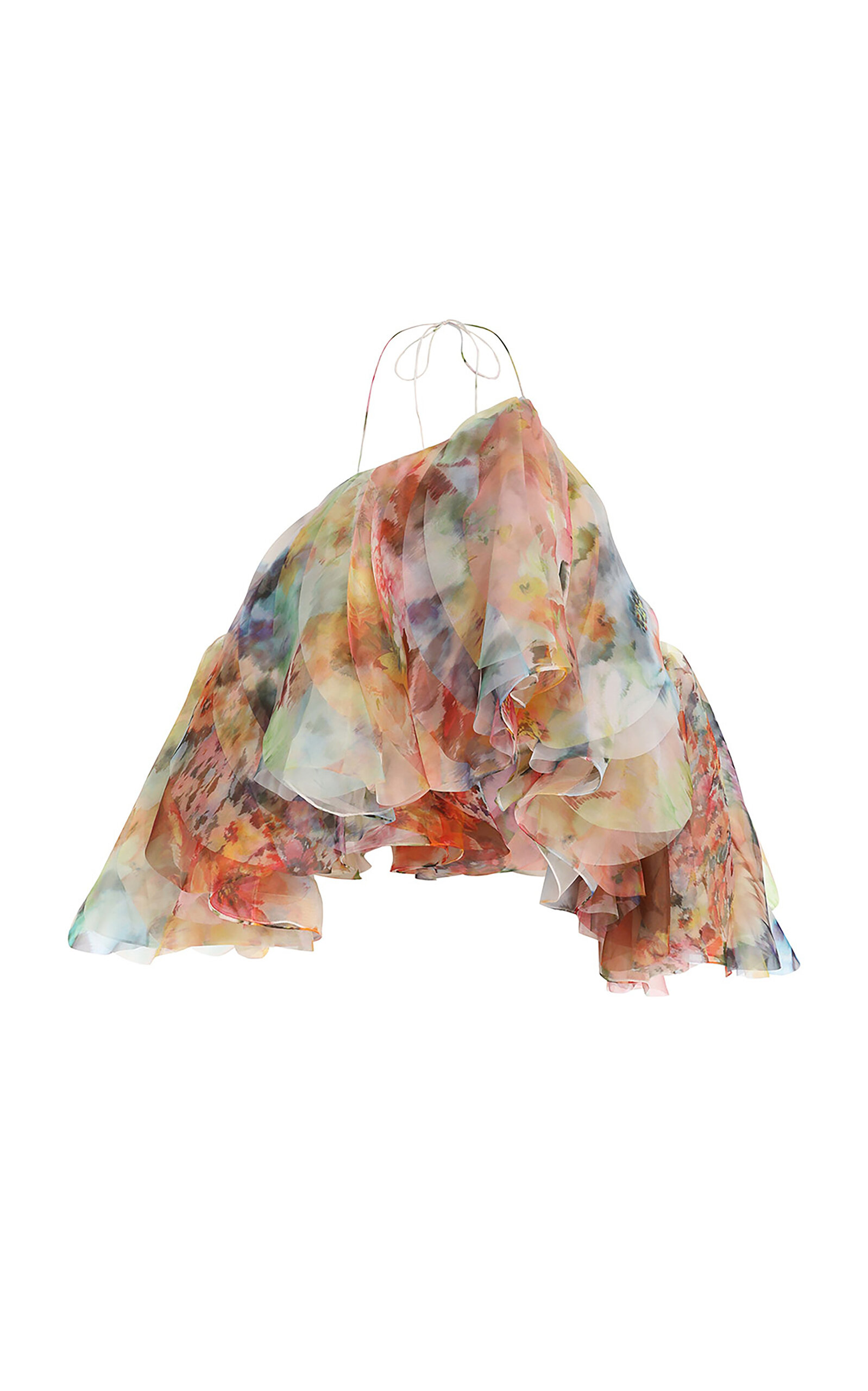 Zimmermann Luna Ruffled Floral Top