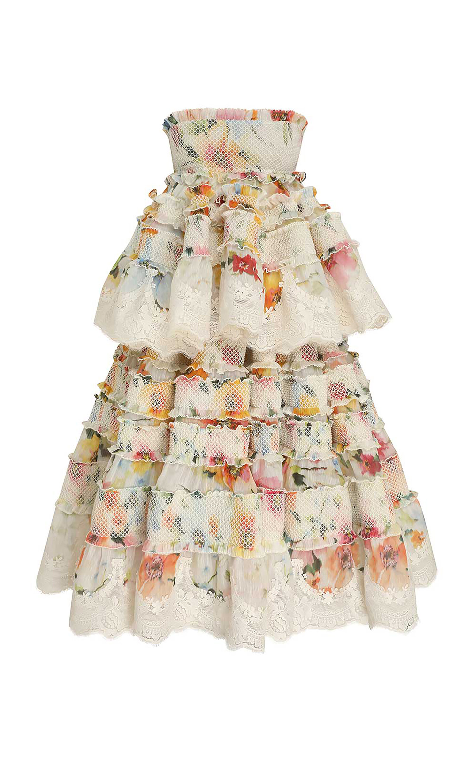 Zimmermann Alchemy Printed Linen-silk Midi Dress In Multi