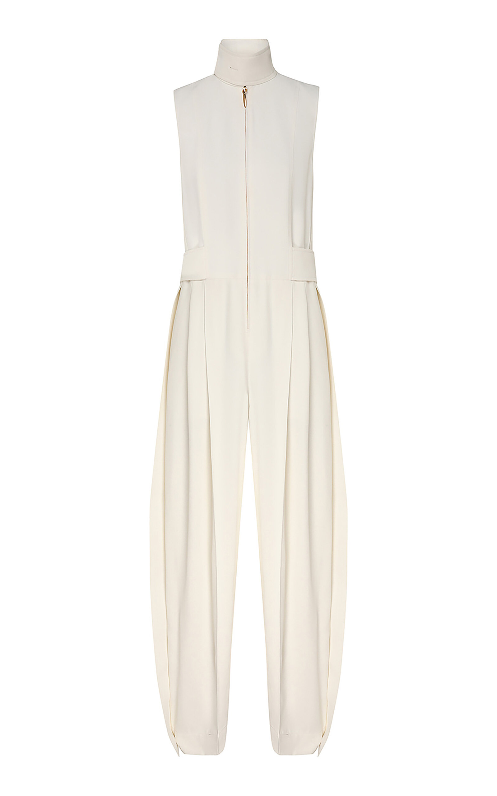 Zimmermann Luna Relaxed Twill Jumpsuit In Neutral