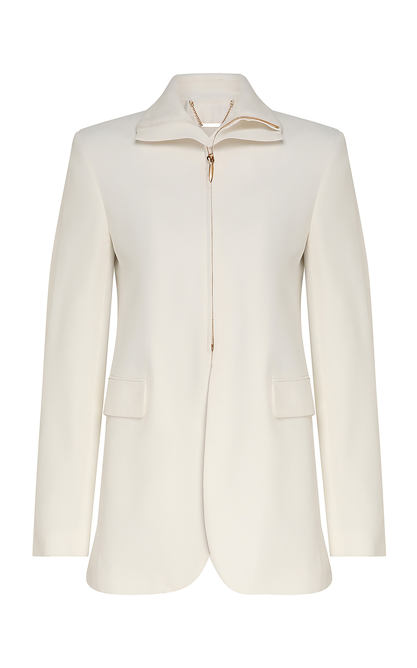 Zimmermann Luna Tailored Twill Blazer In White