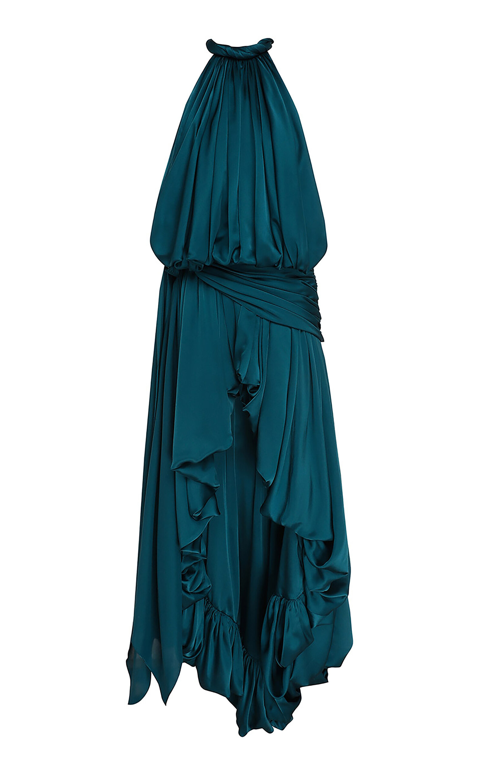 Zimmermann Alchemy Halter Silk Maxi Dress In Blue