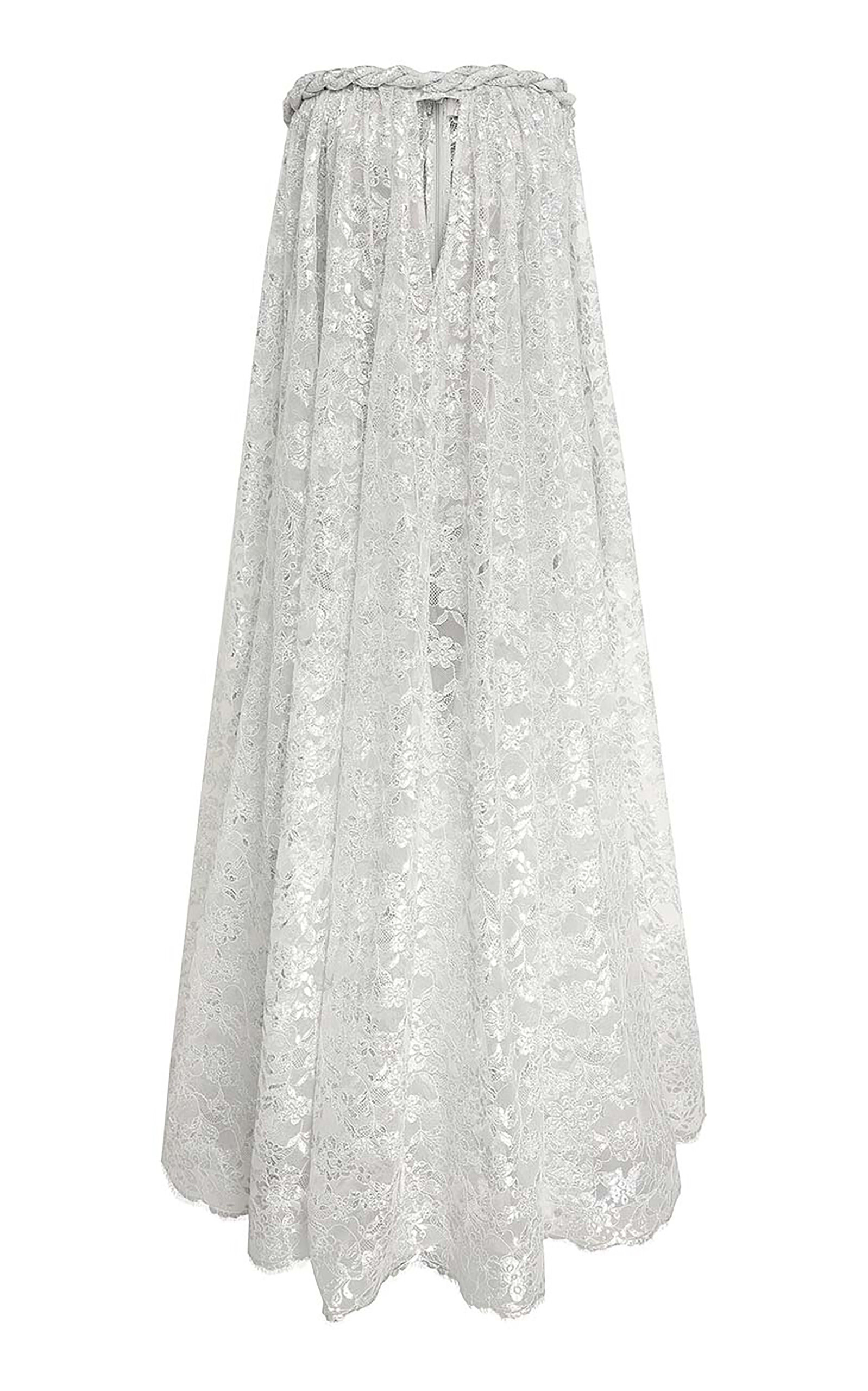 Zimmermann Carousel Metallic Maxi Dress In White