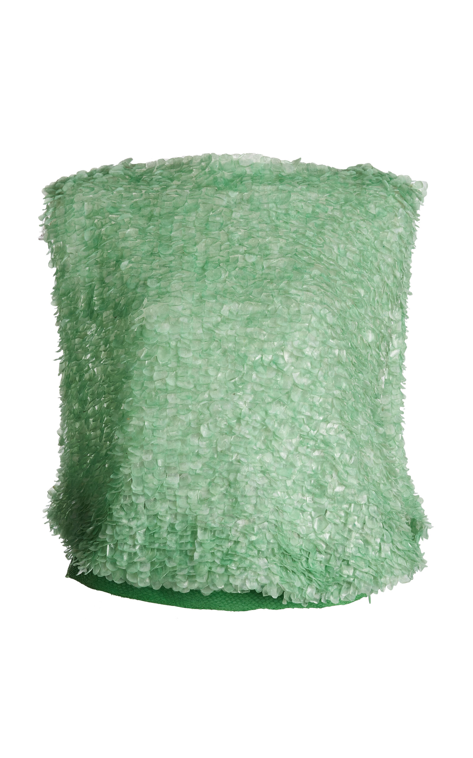 Christopher Esber Odine Fish Scale Sequined Top In Green
