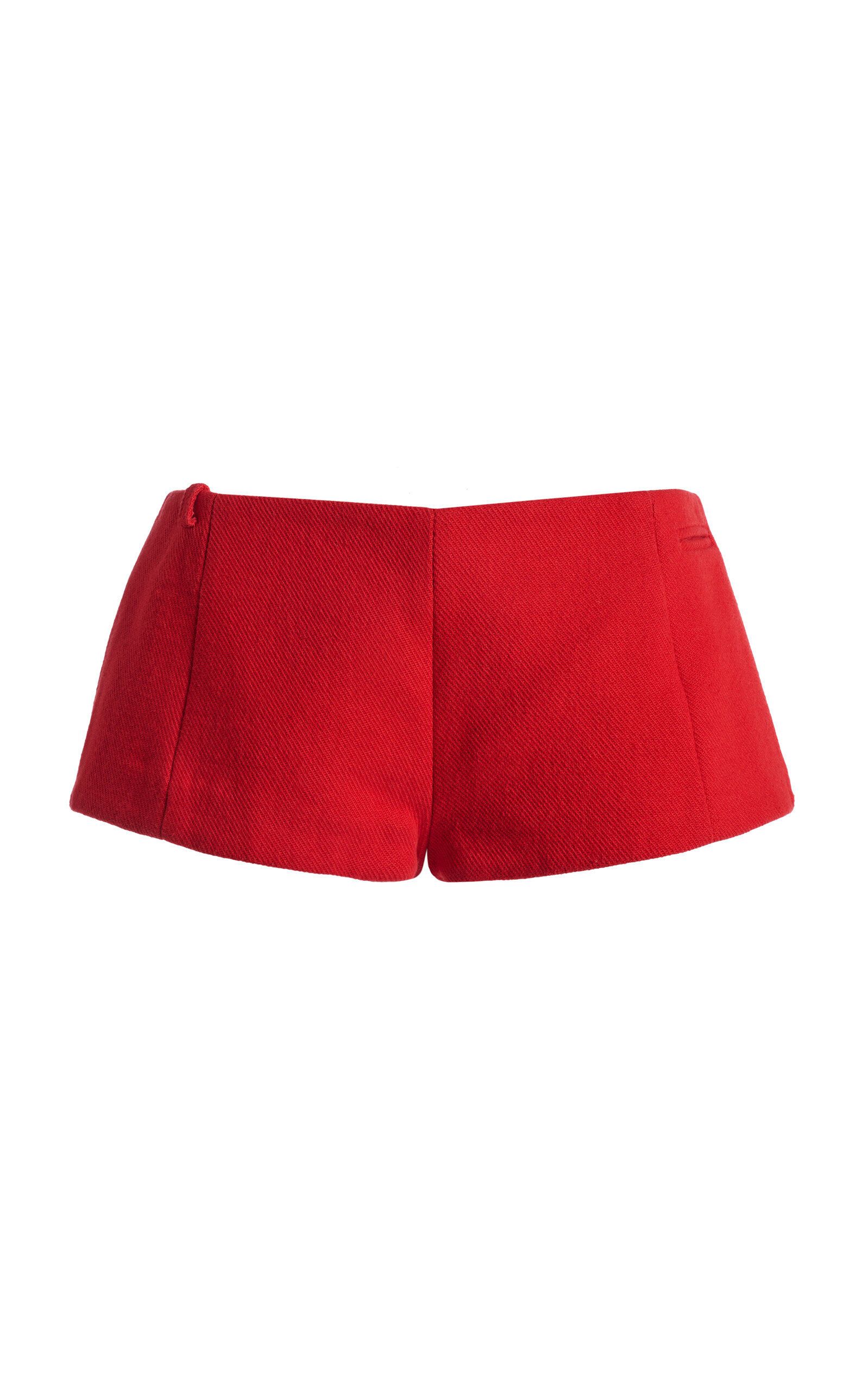 Christopher Esber Marnette Tailored Cotton Shorts In Red