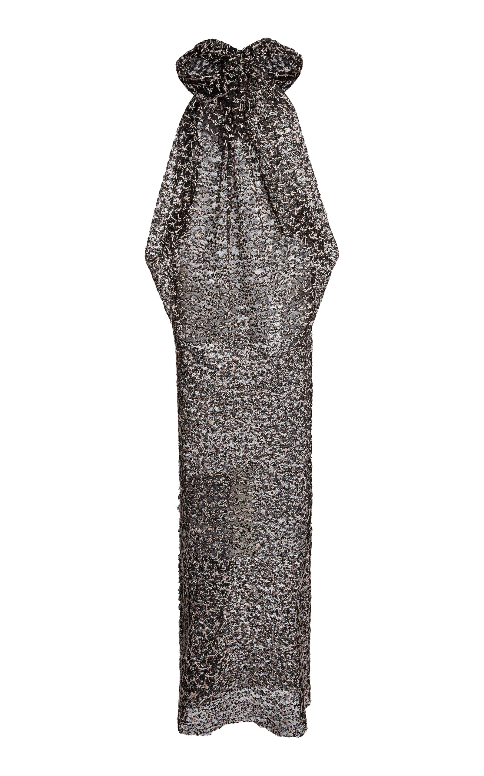 Christopher Esber Fragment Lace Maxi Dress - Black