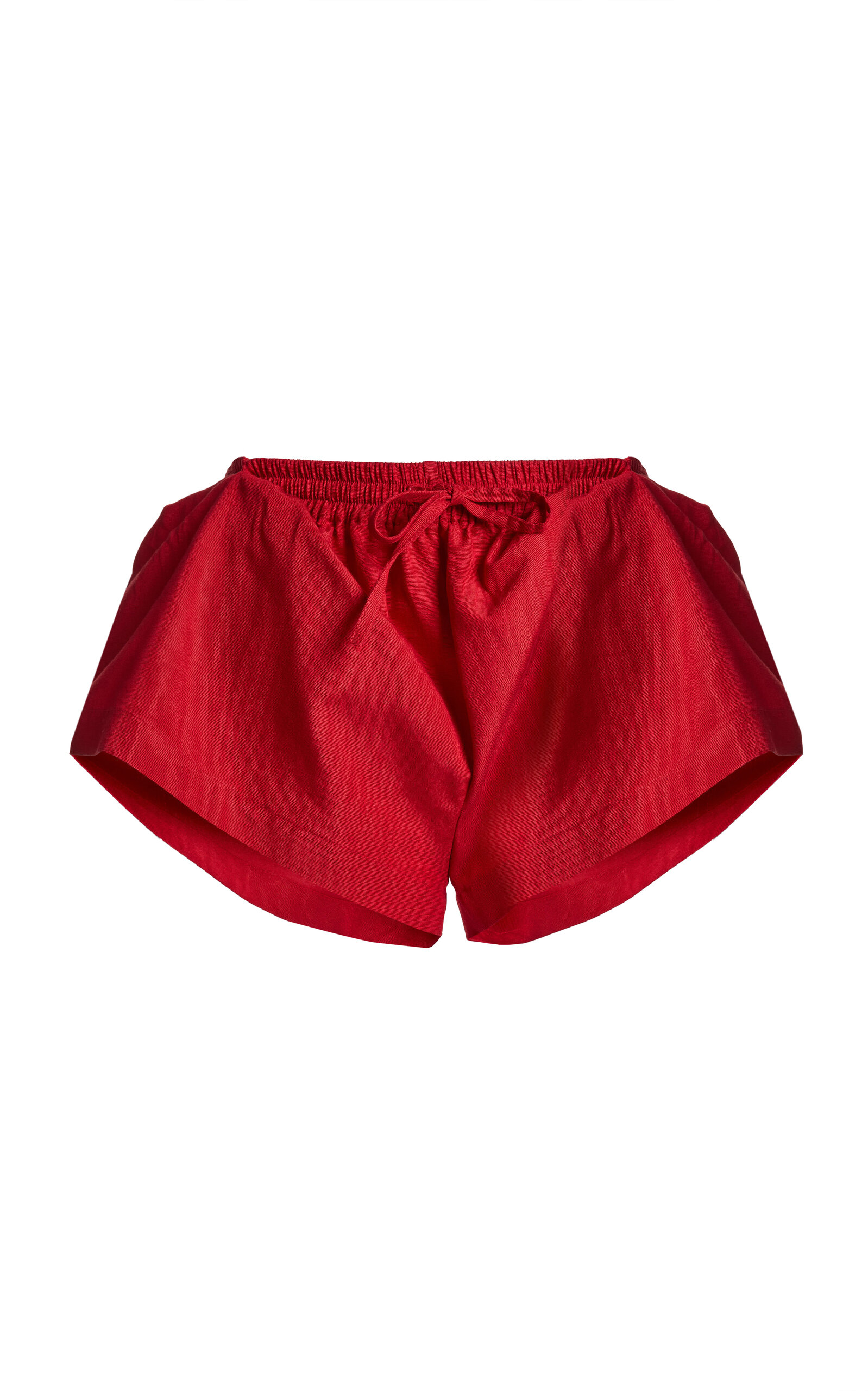 Christopher Esber Moire Cotton-Blend Mini Shorts
