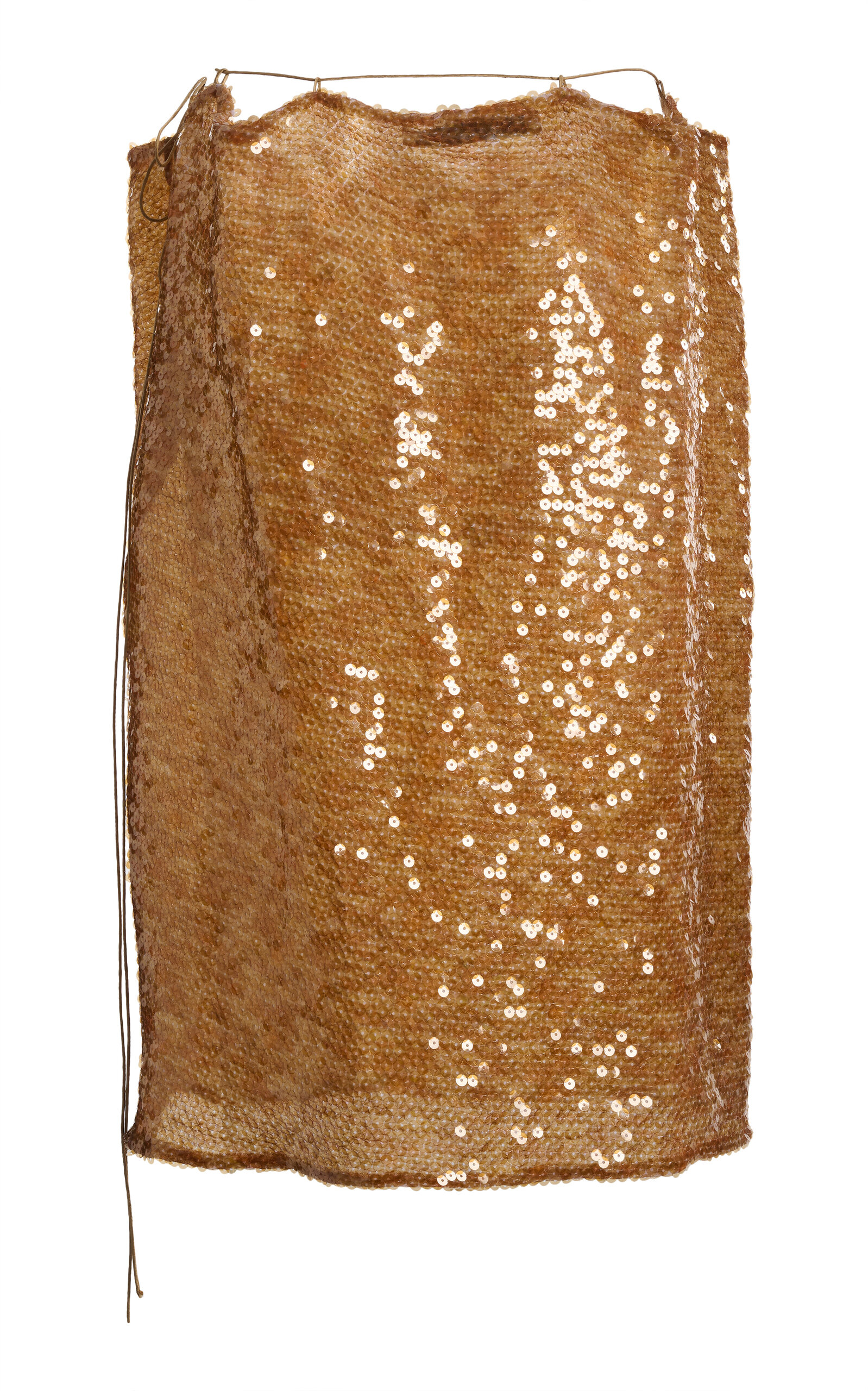 Christopher Esber Illuminate Sequined Mini Skirt In Brown