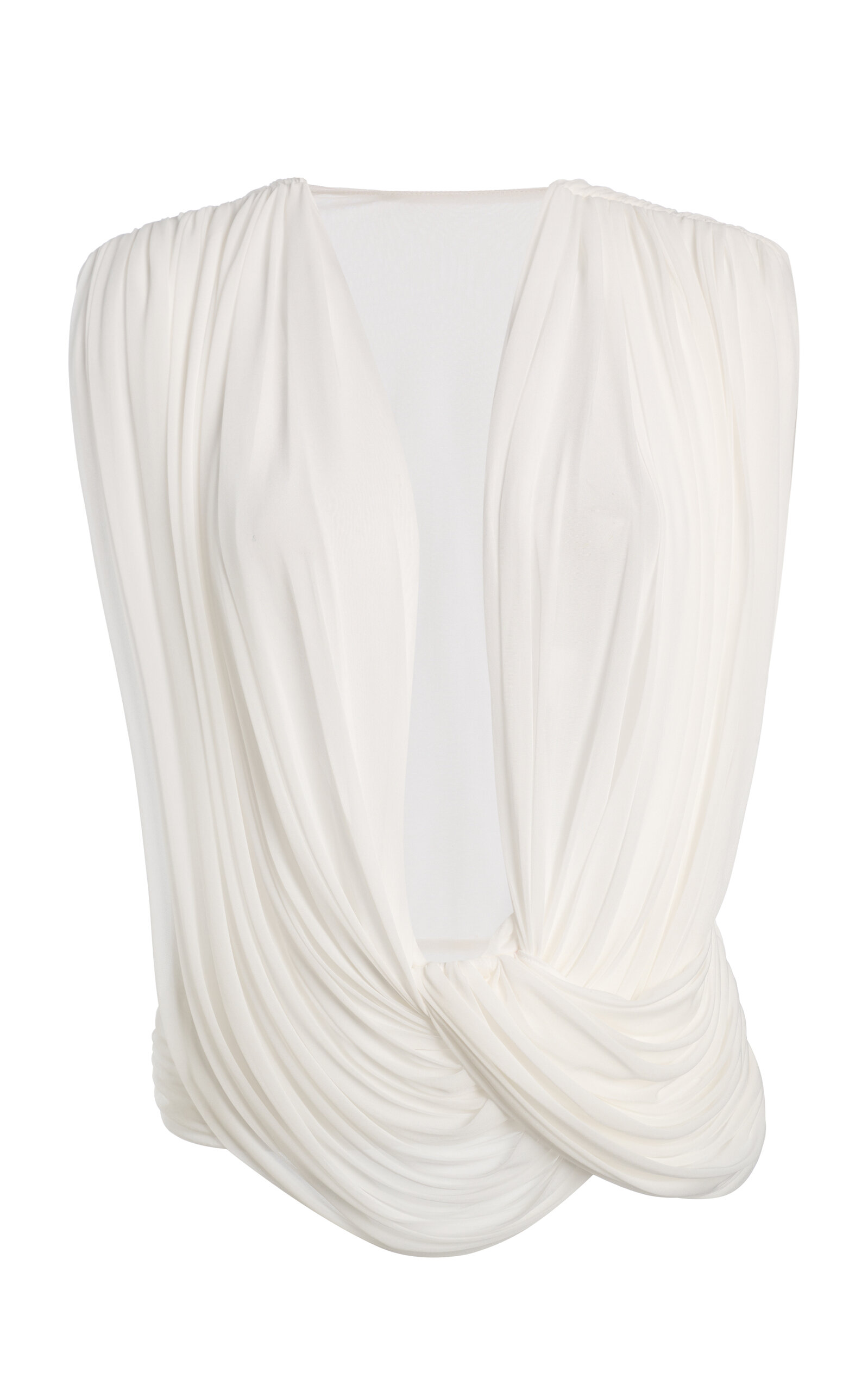 Christopher Esber Ripple Draped Jersey Top
