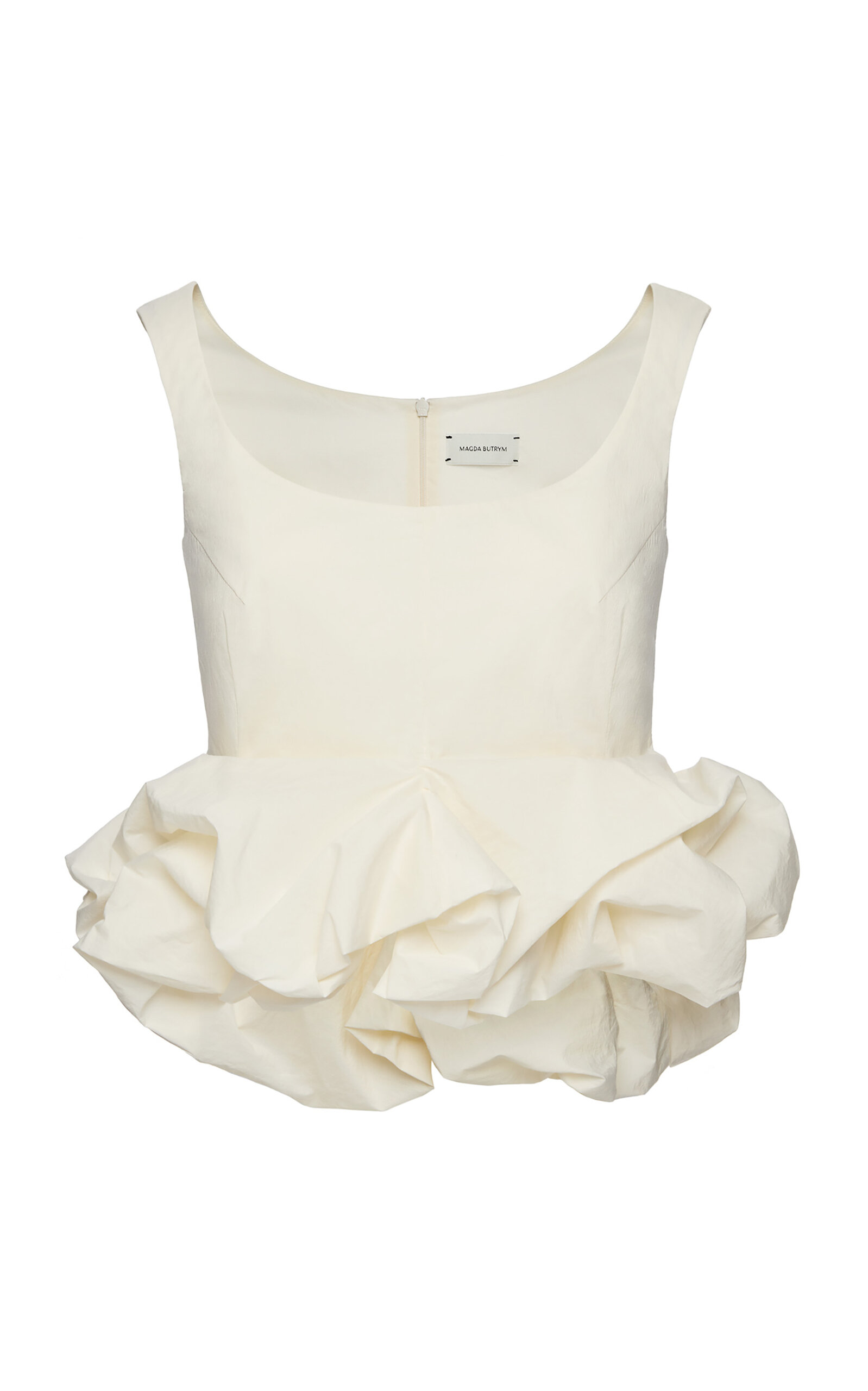 Magda Butrym Bubble Hem Tank Top In White