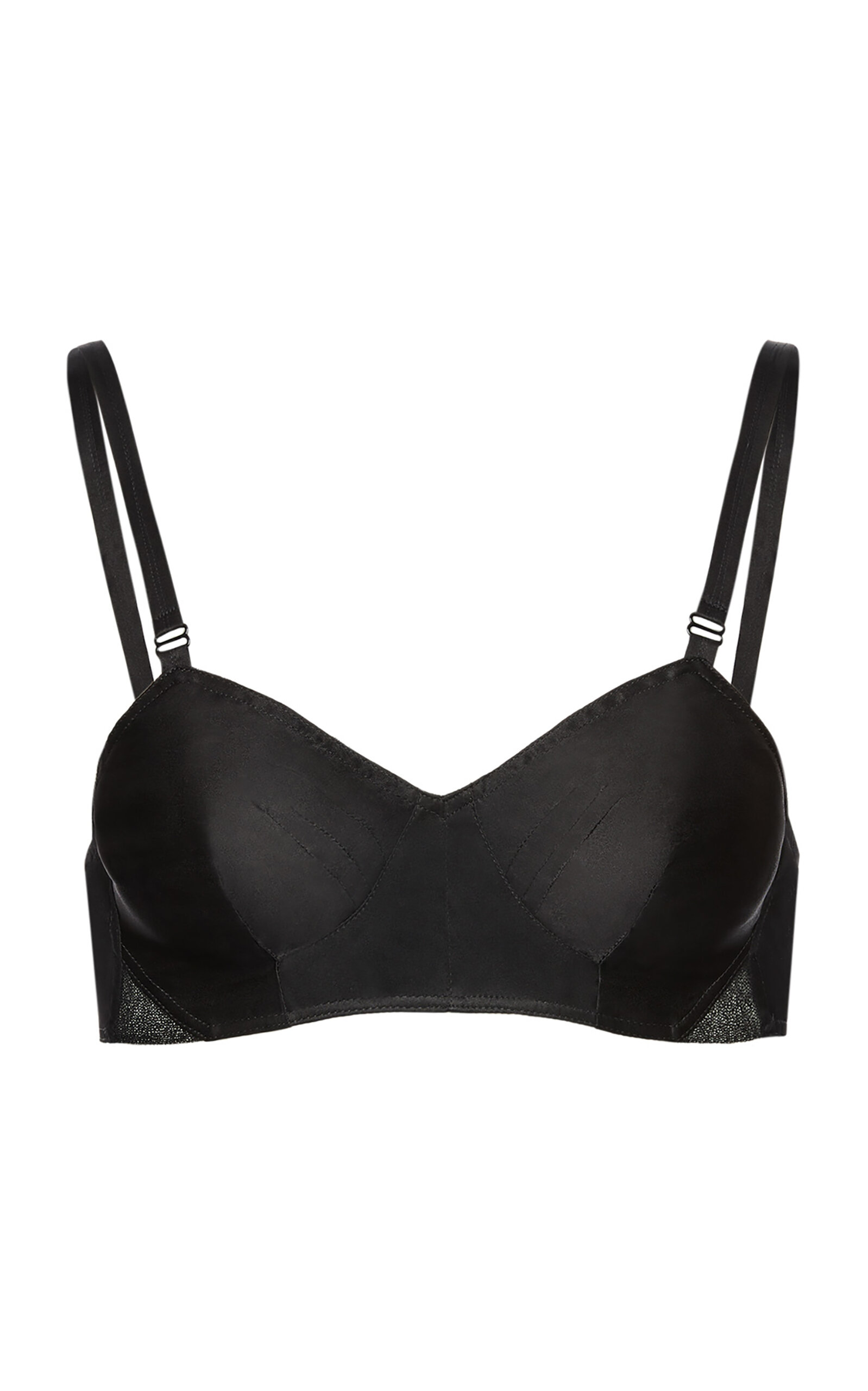 Magda Butrym Cotton-silk Bralette In Black