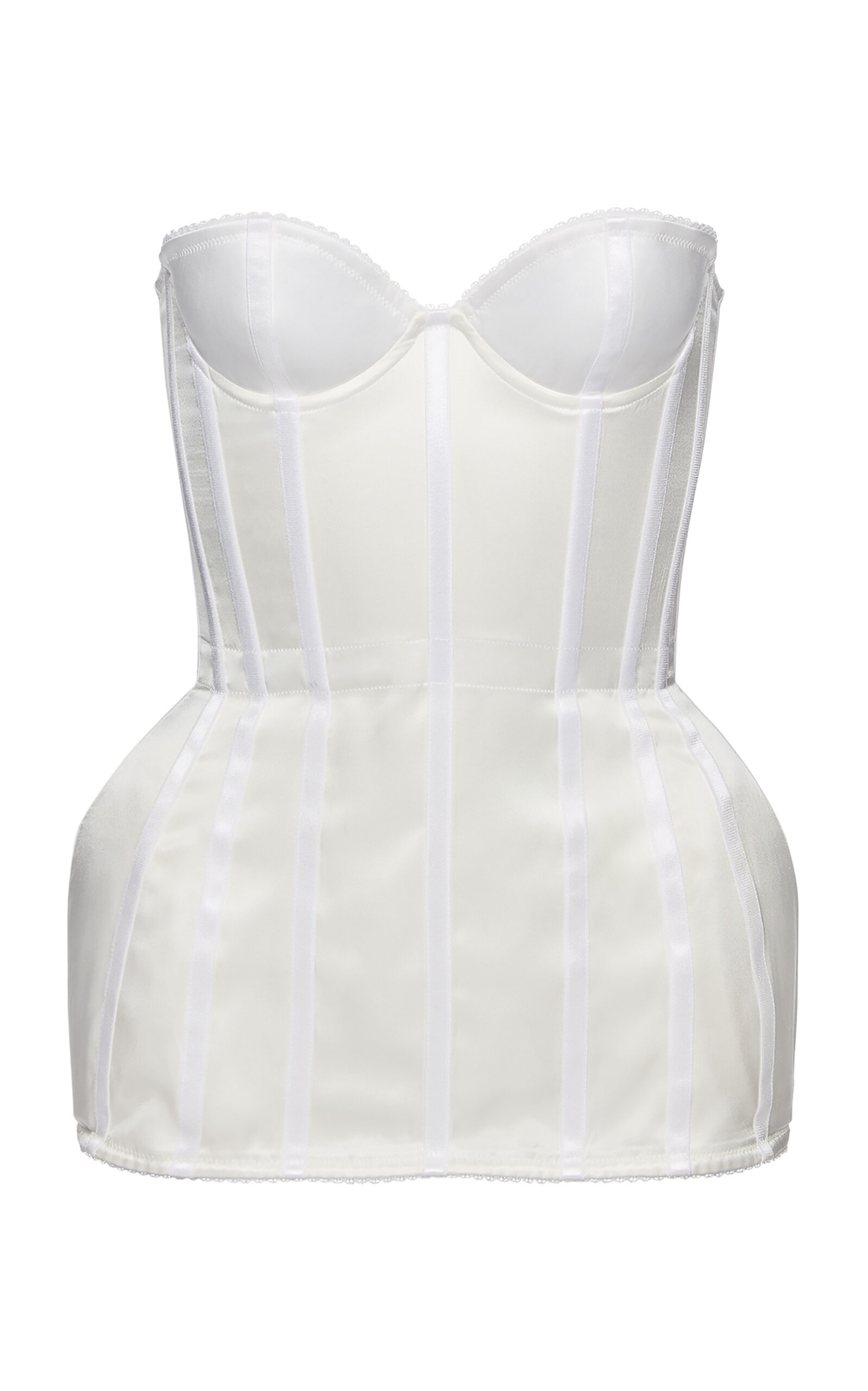 Magda Butrym Silk Corset In White