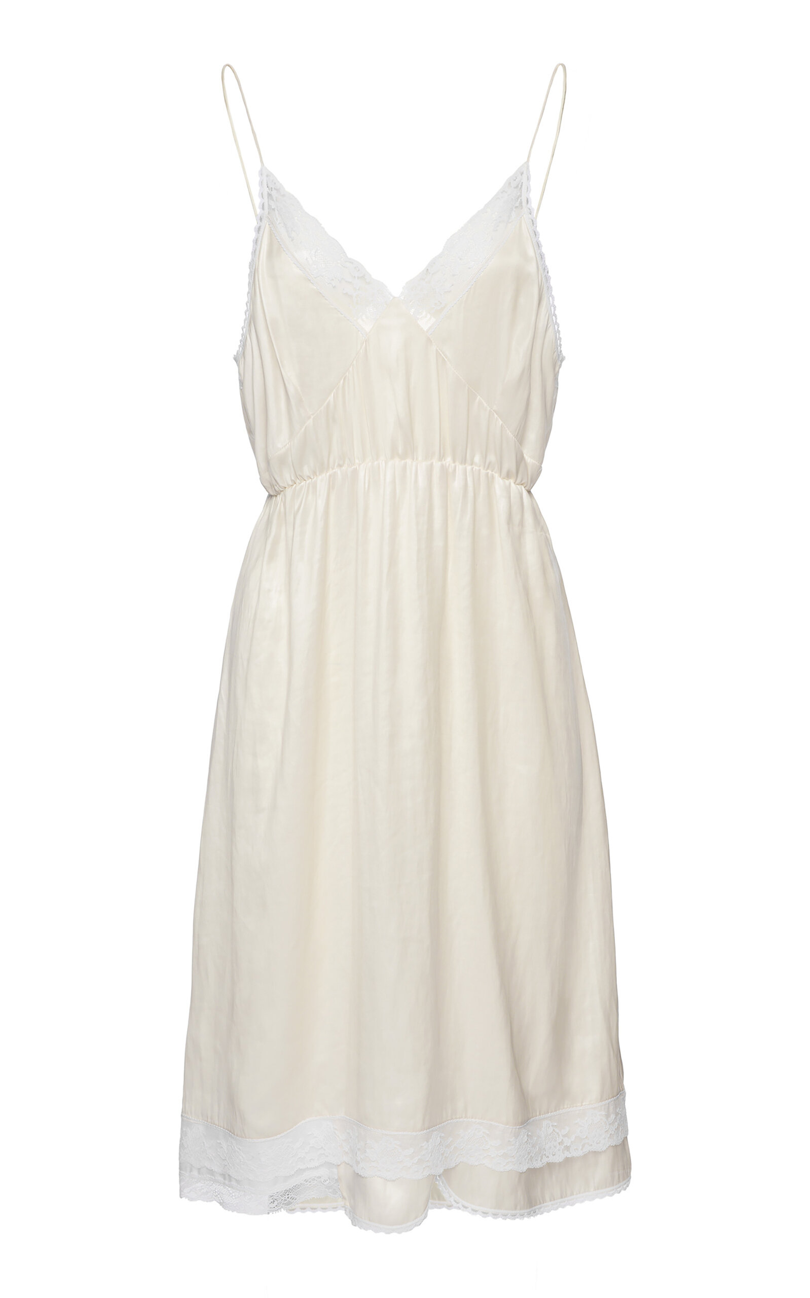 Magda Butrym Lace-detailed Midi Slip Dress In White