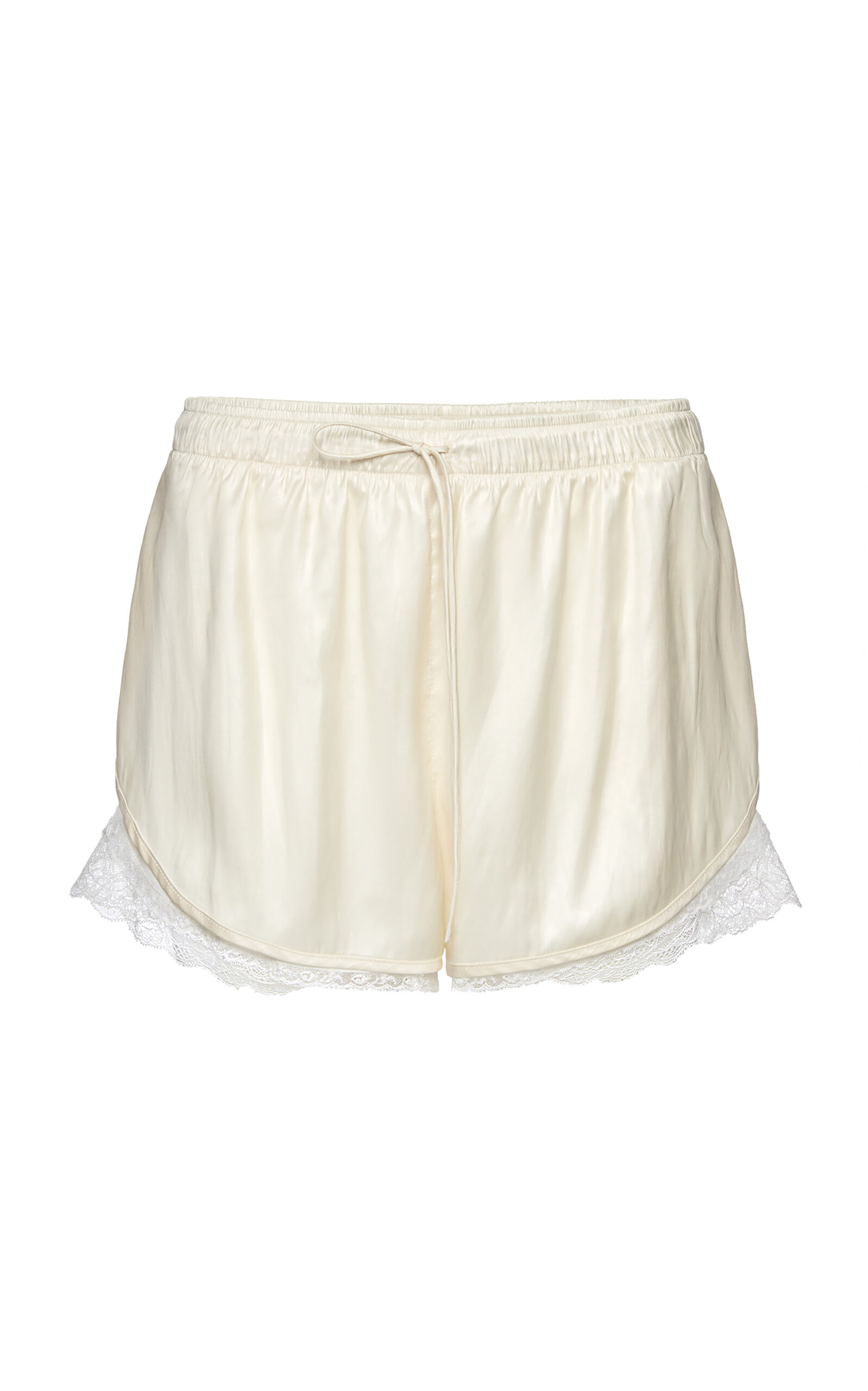 Magda Butrym Lace-trimmed Shorts In White