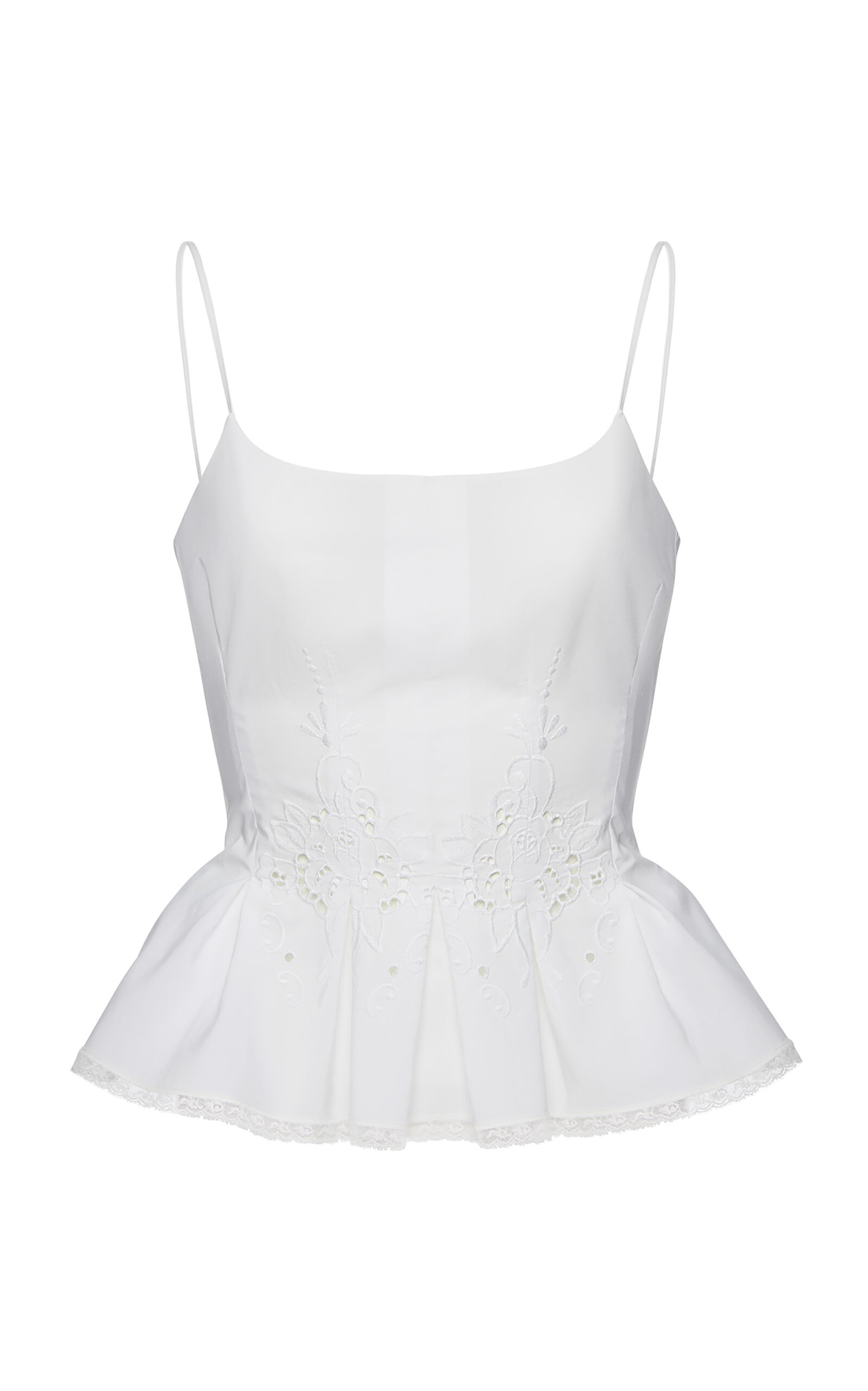 Magda Butrym Cotton Corset Top In White