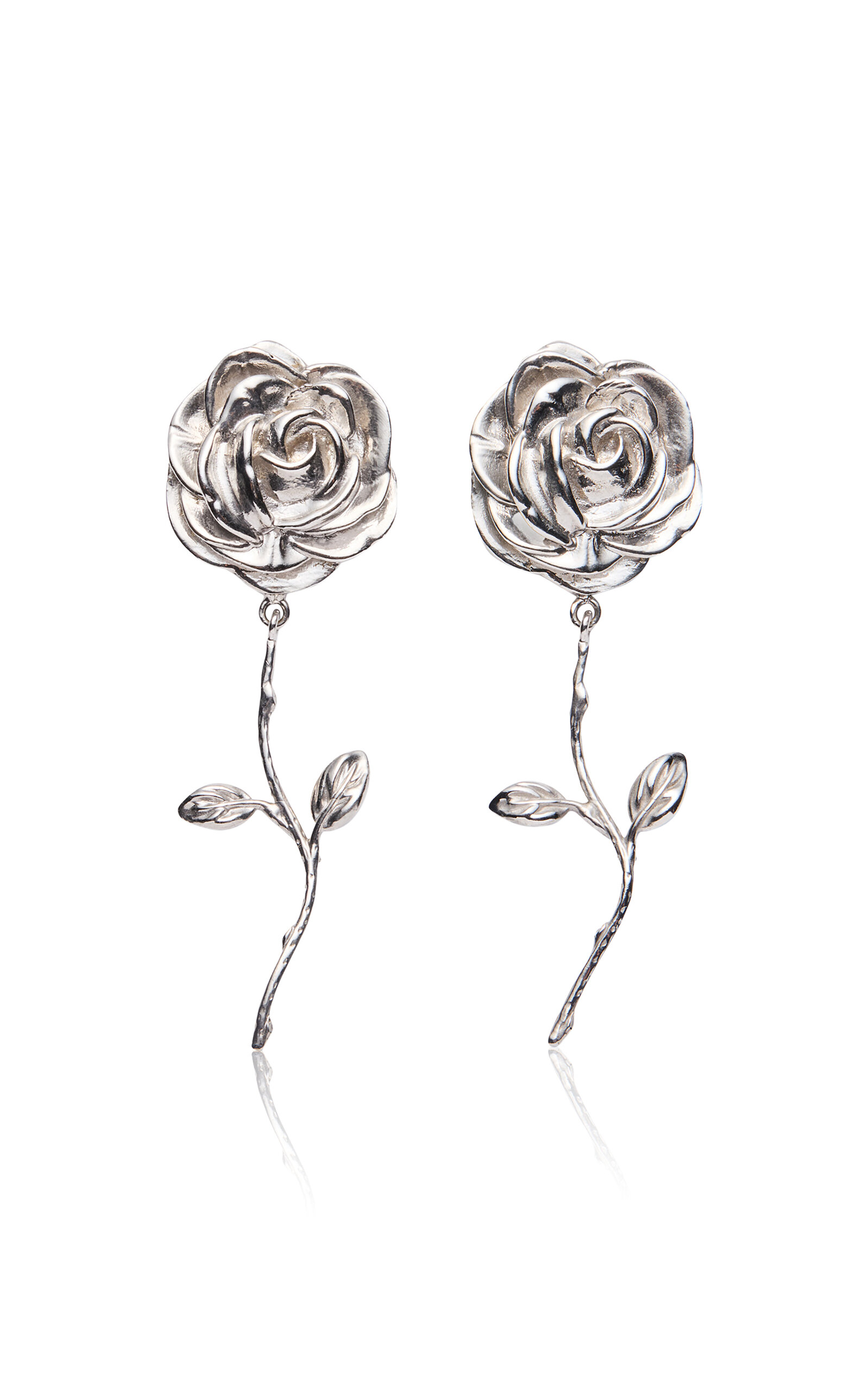 Magda Butrym Rose Earrings - Silver - OS - Only At Moda Operandi