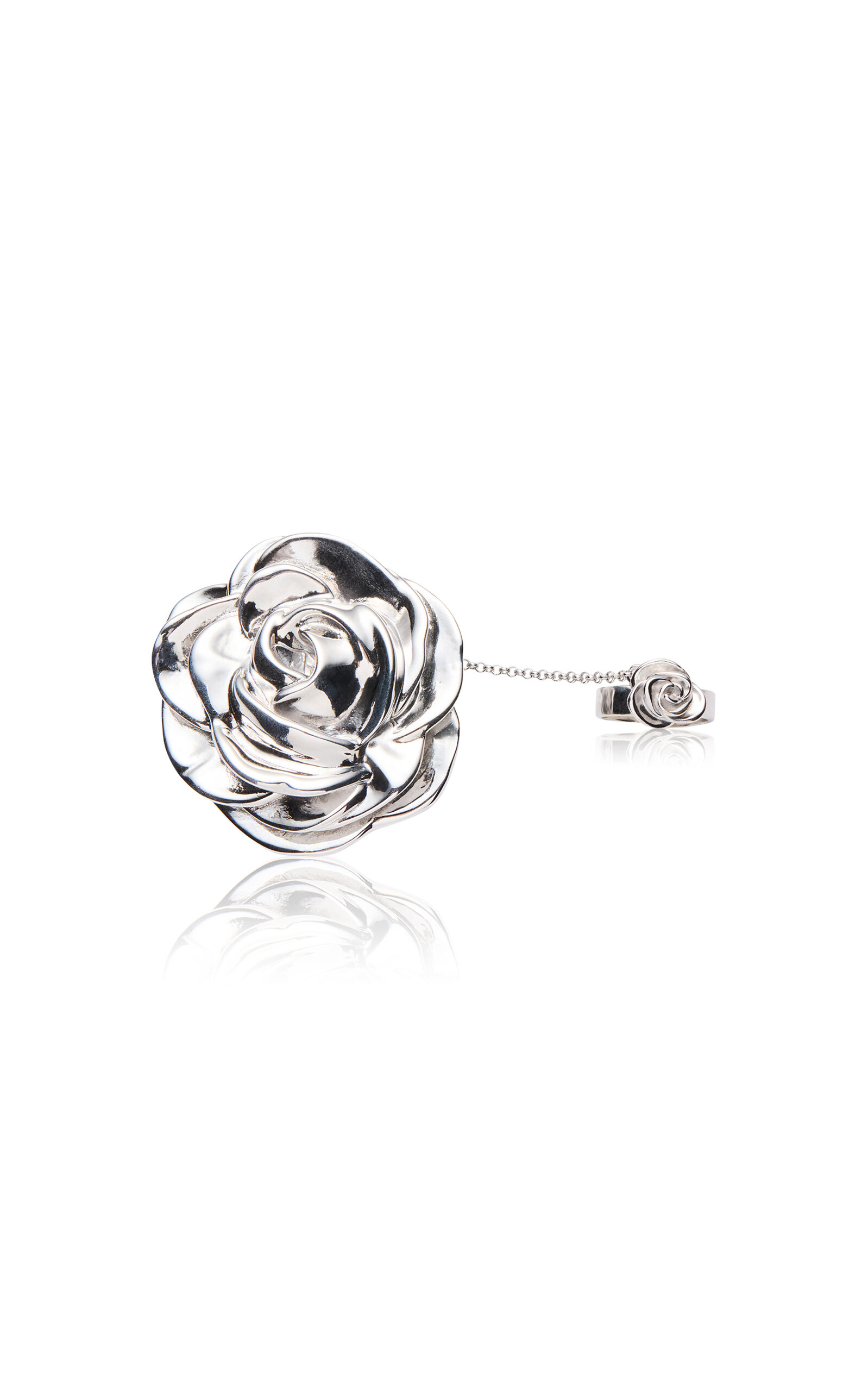 Magda Butrym Rose Ring In Brown