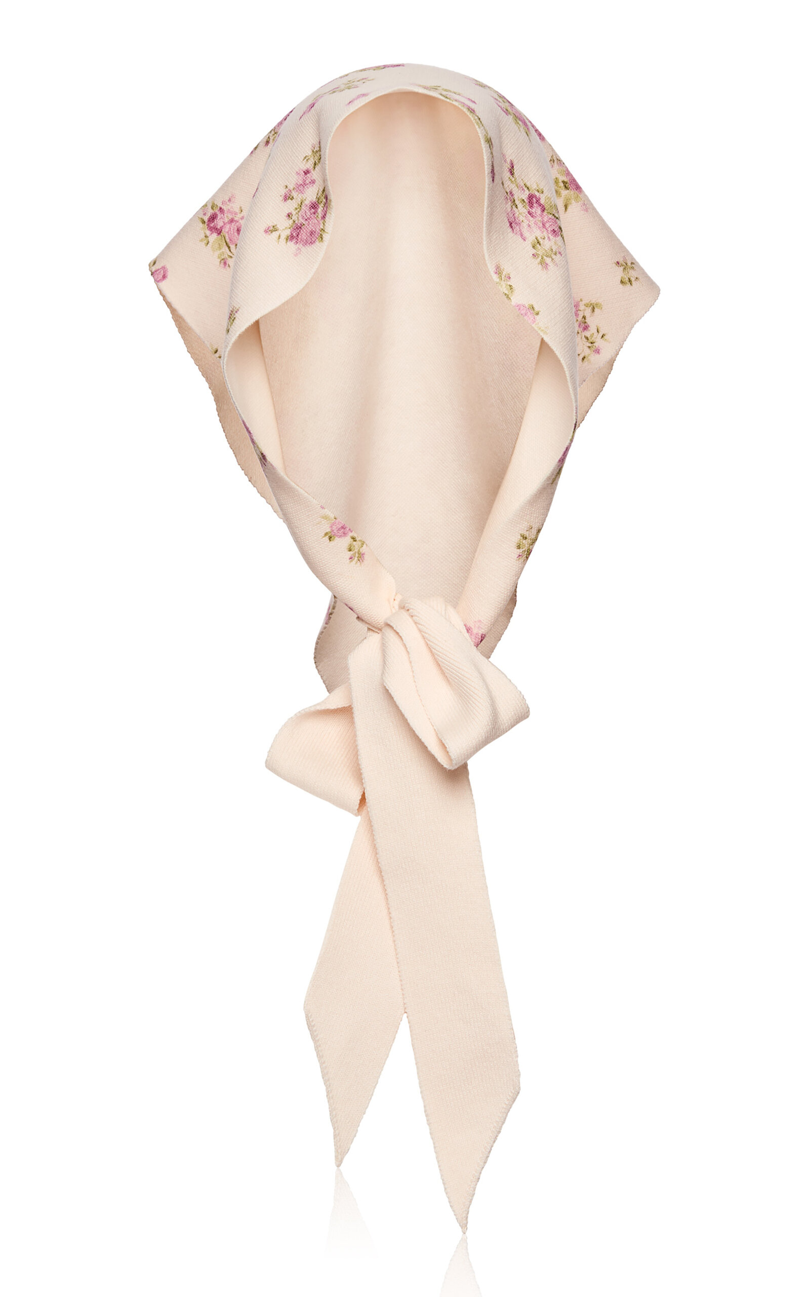 Magda Butrym Cream Printed Scarf In White