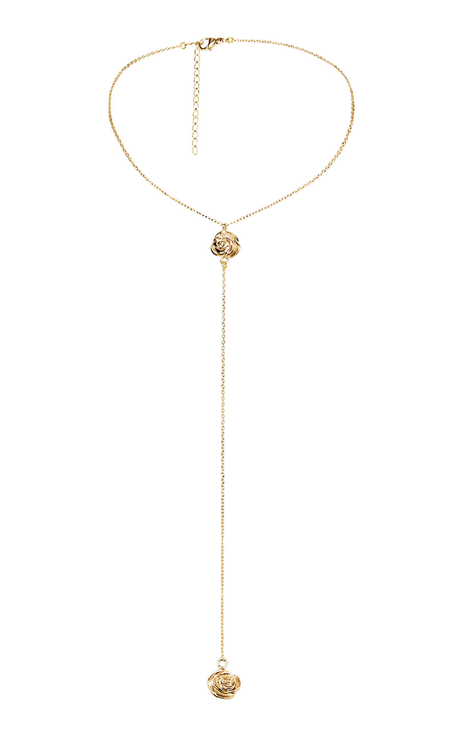 Magda Butrym Gold Necklace In Brown